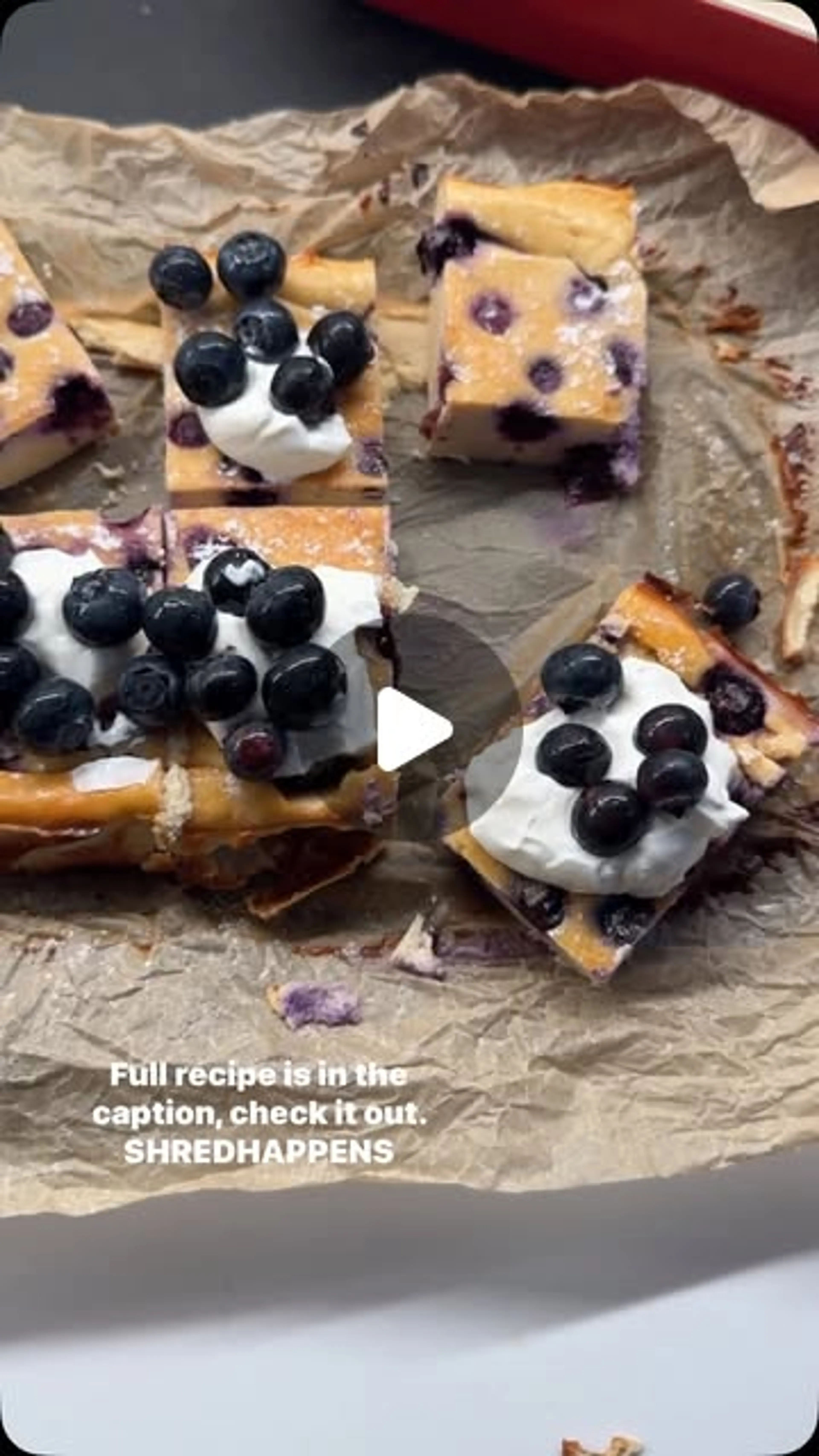 High Protein Cheesecake Squares