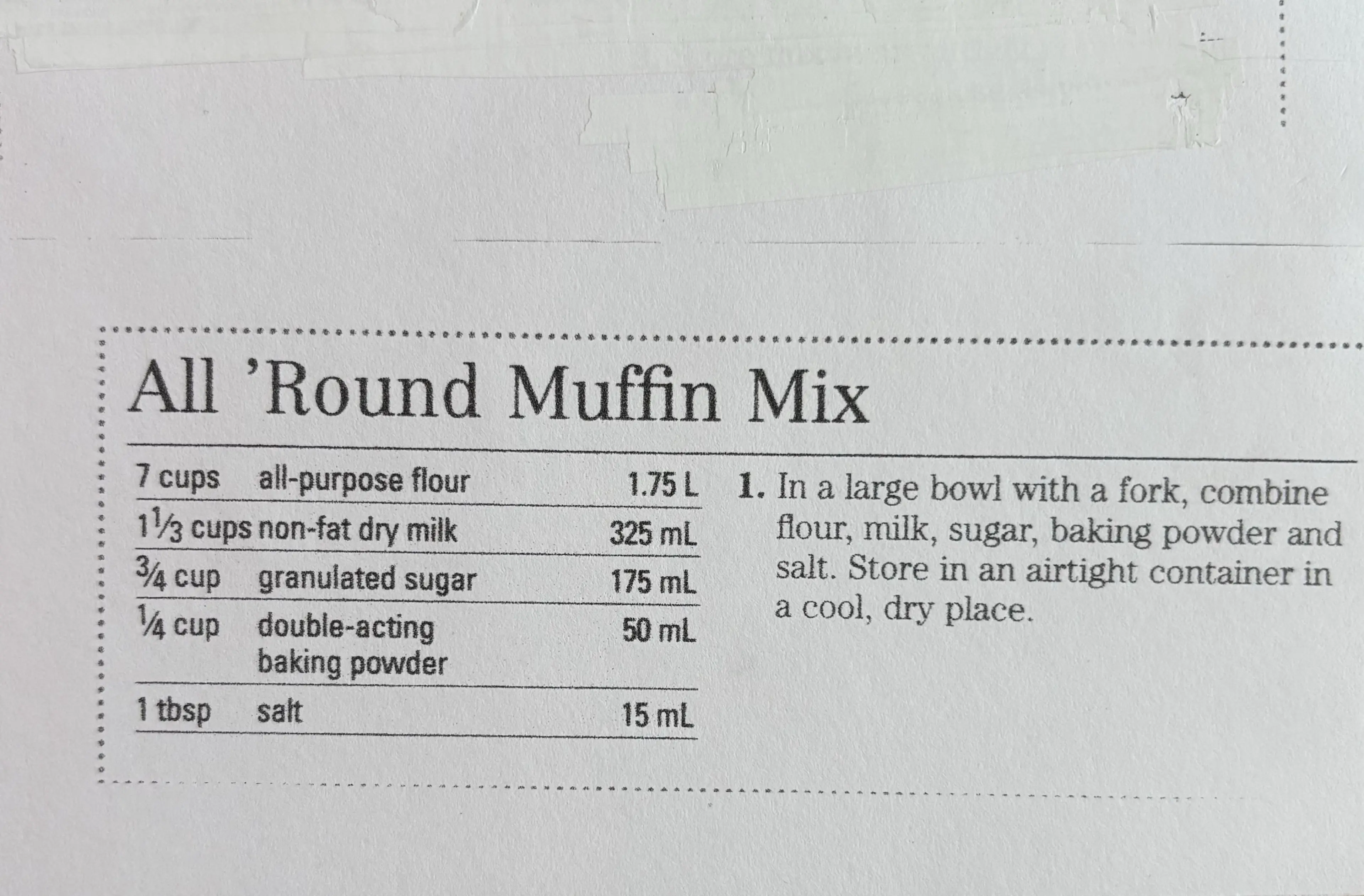 All 'Round Muffin Mix