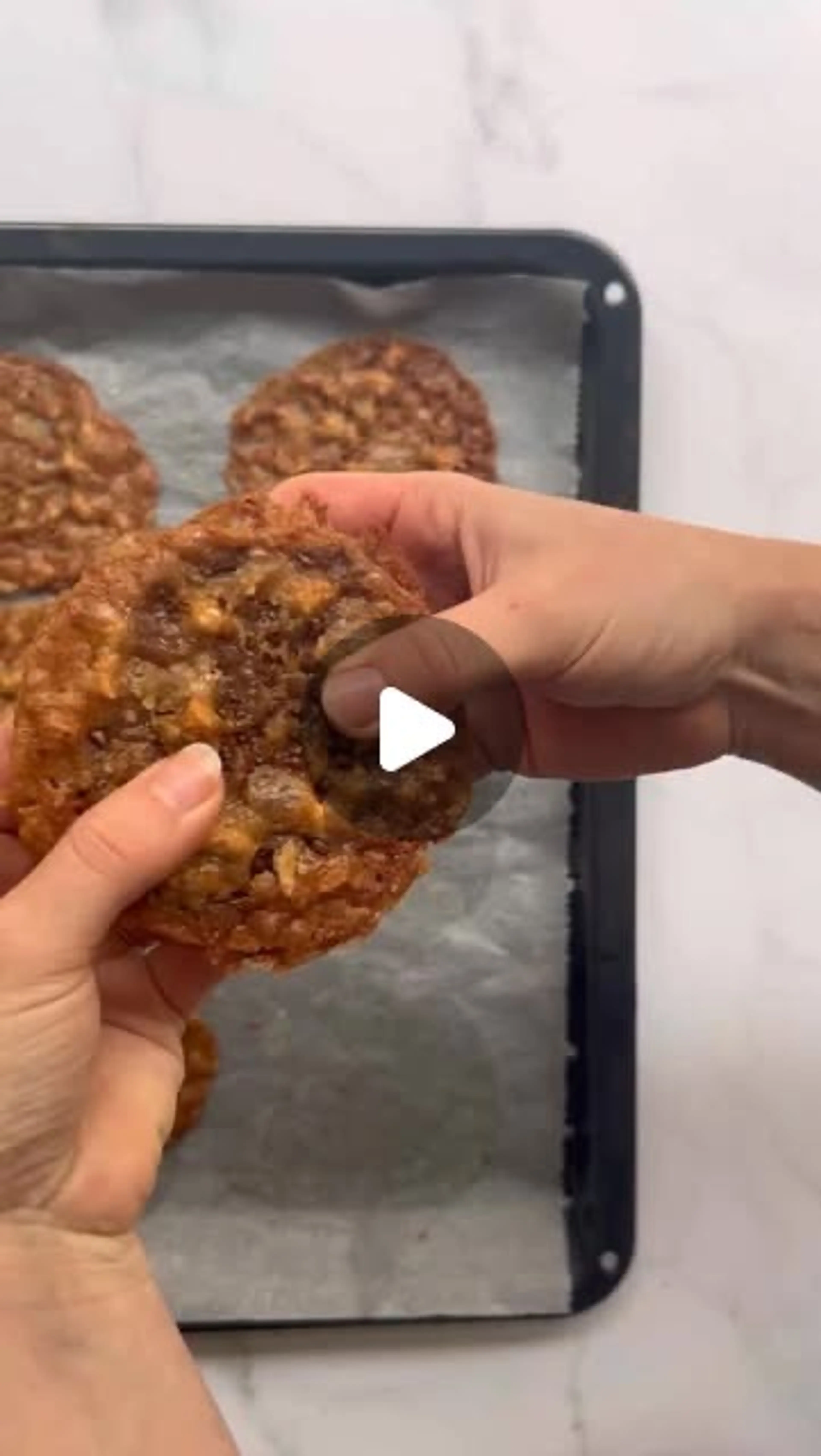 Nutella Filled Lace Cookies