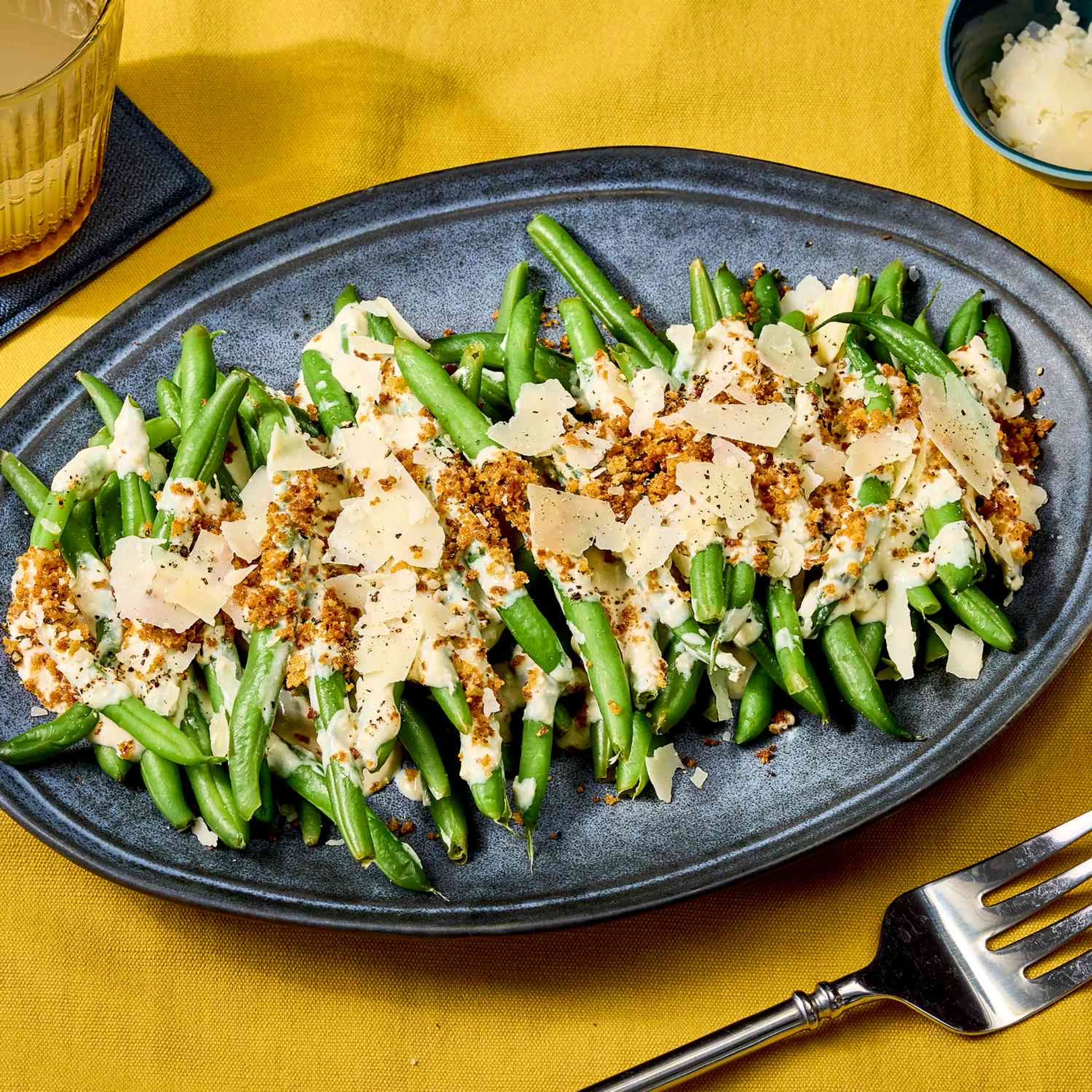 Green Bean Caesar Salad