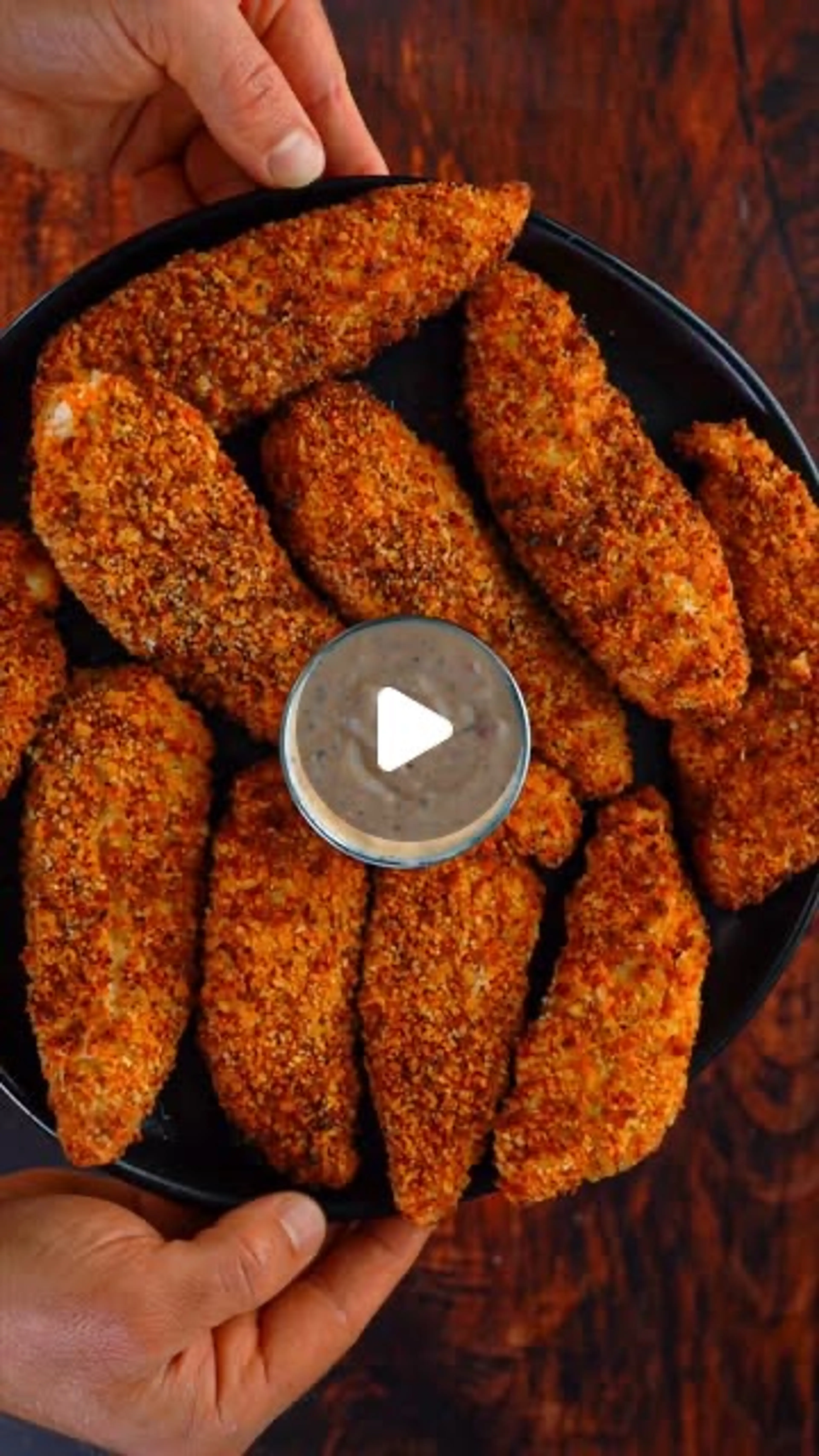 Crispy Chicken Tender W/ Low Cal Garlic Parmesan Sauc
