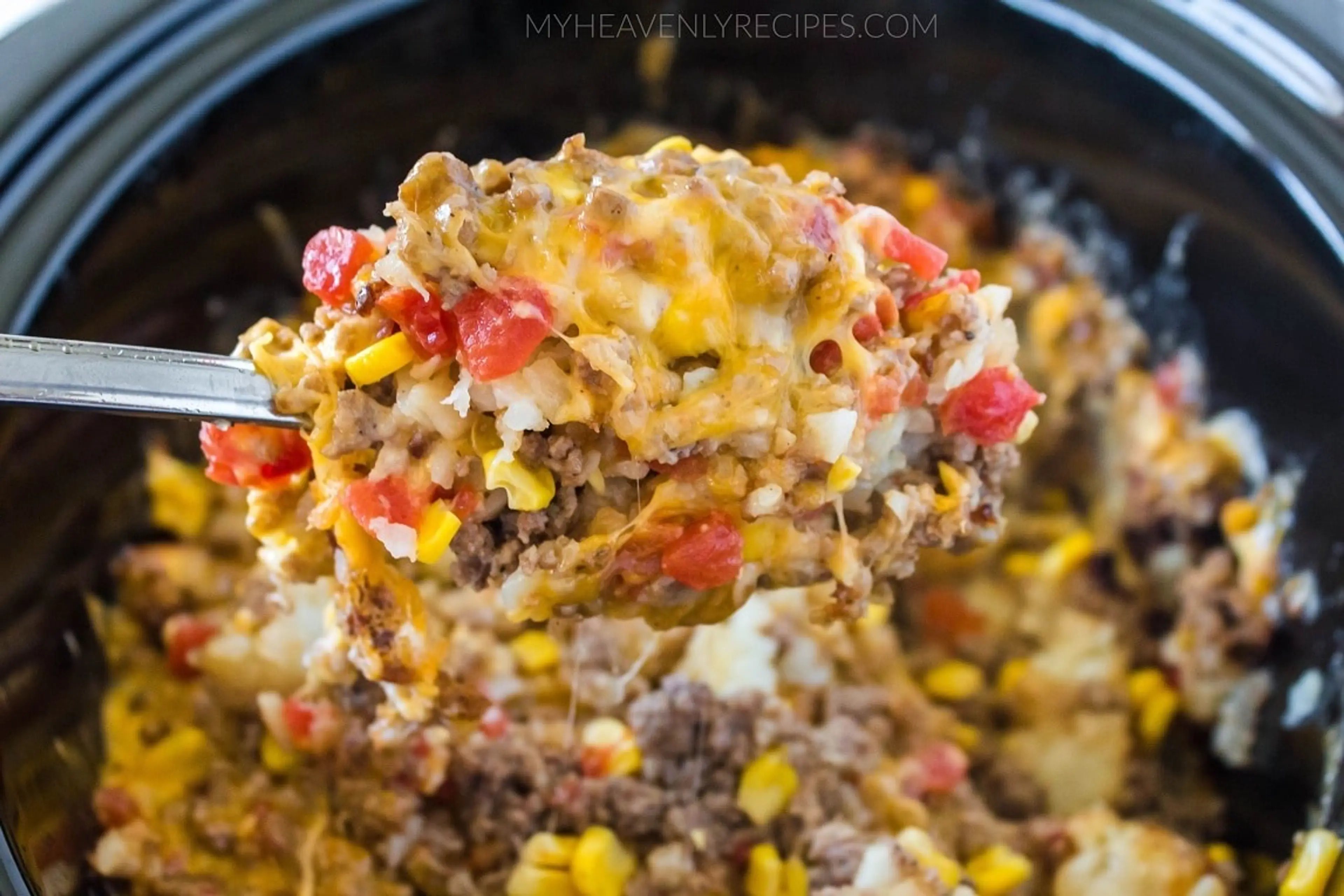 Crockpot Tex Mex Tater Tot Casserole
