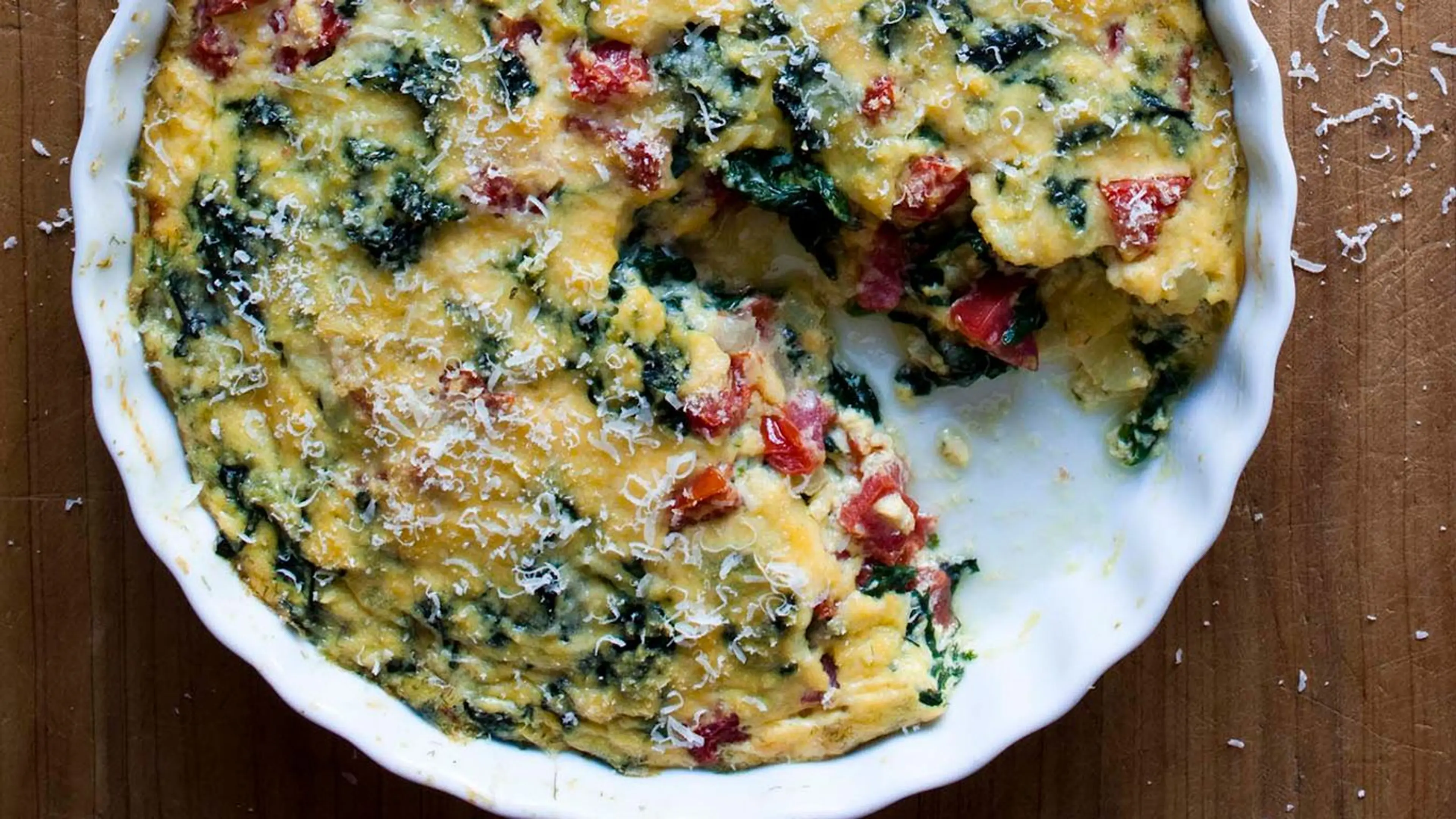 Spinach frittata