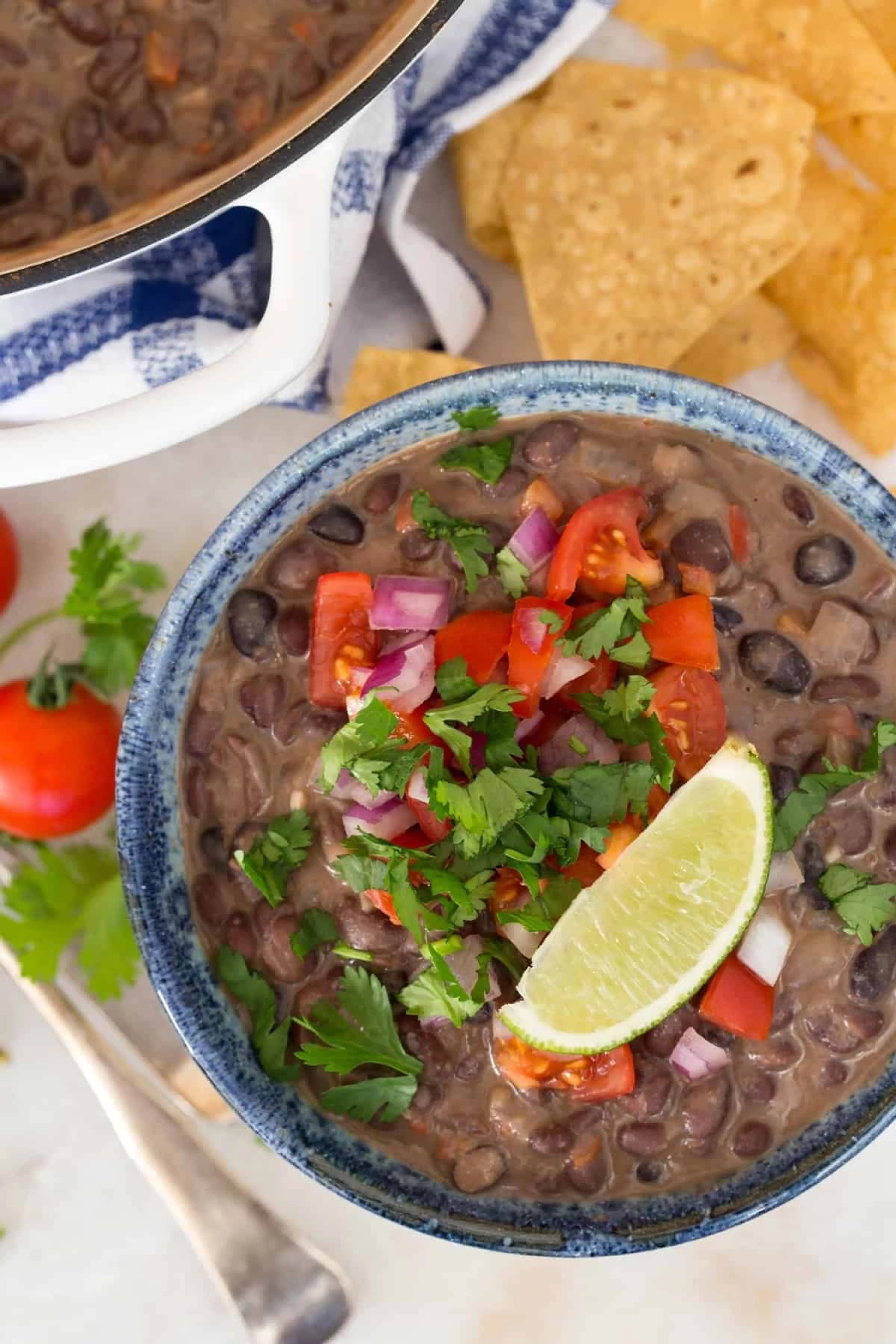 Costa Rican–Style Coconut Black Beans with Cheese