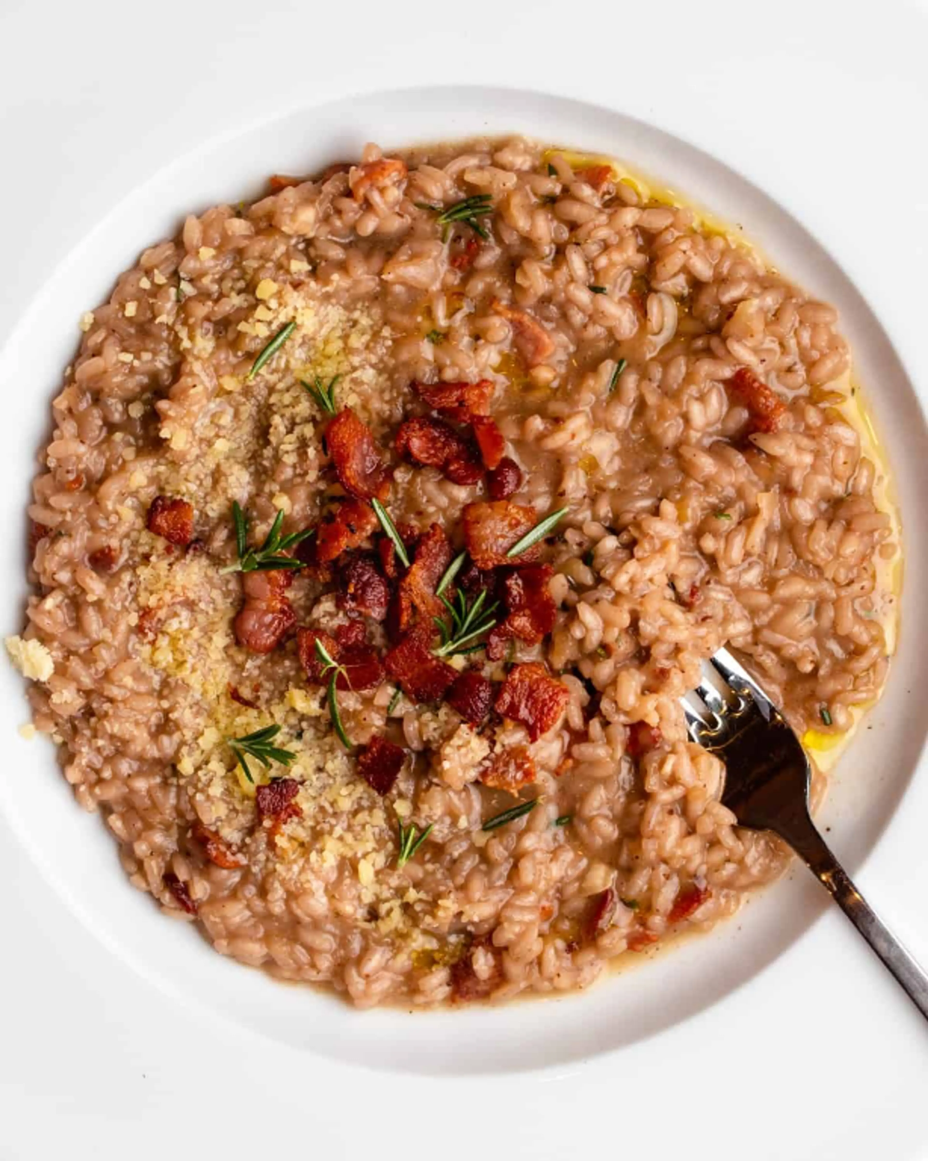 Red wine risotto