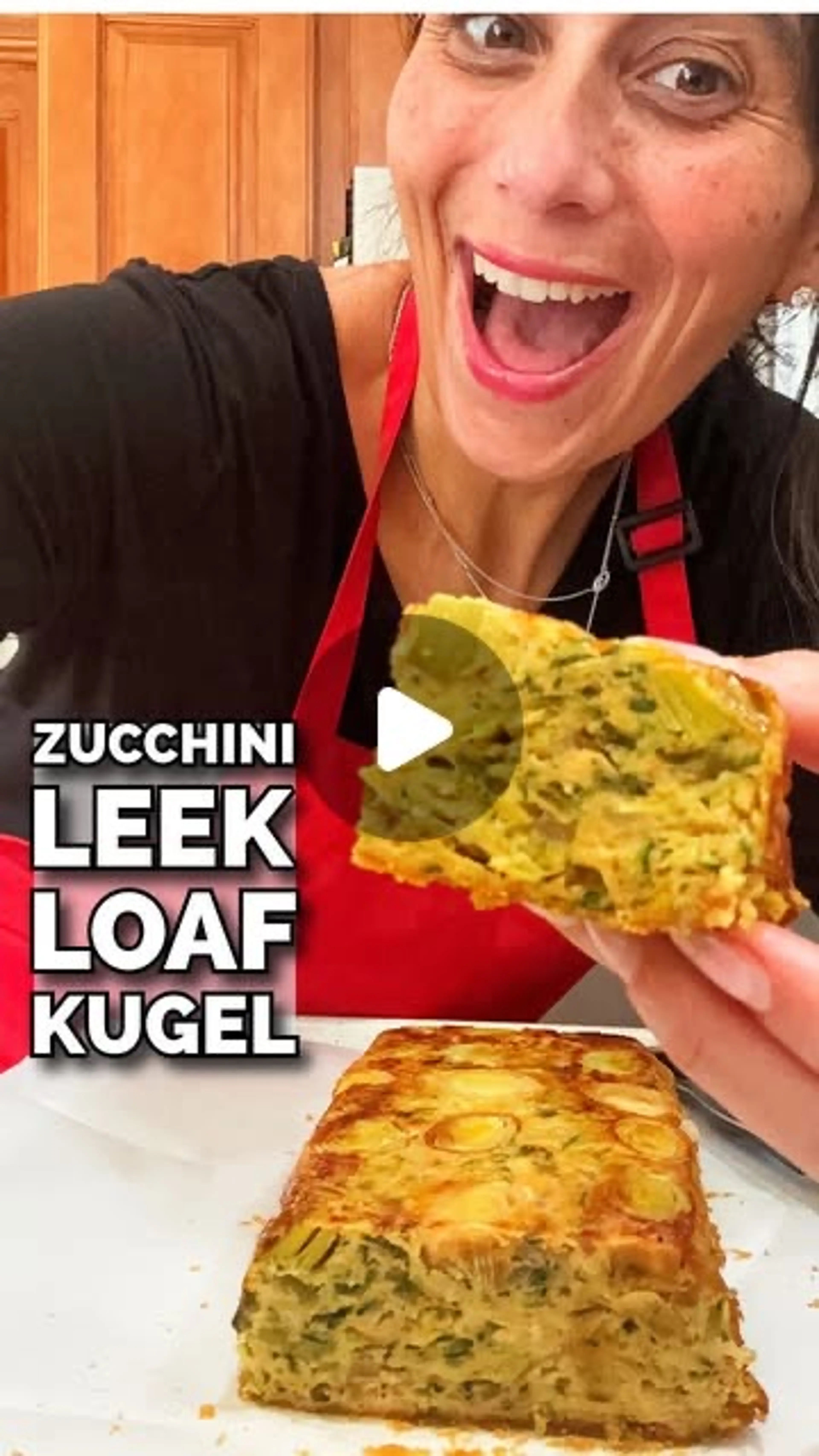 Zucchini Leek Loaf Kugel