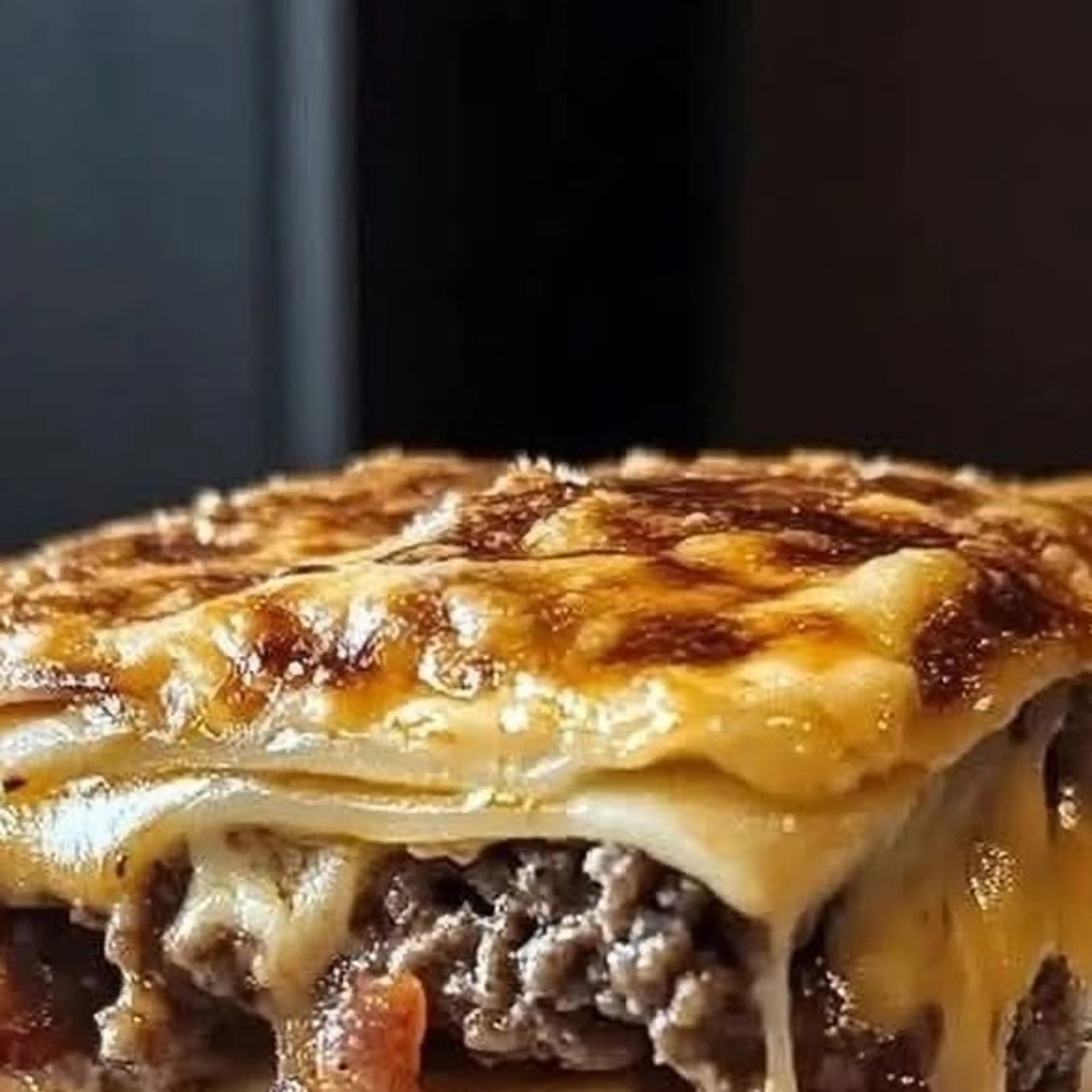 Crispy Bacon Cheeseburger Lasagna