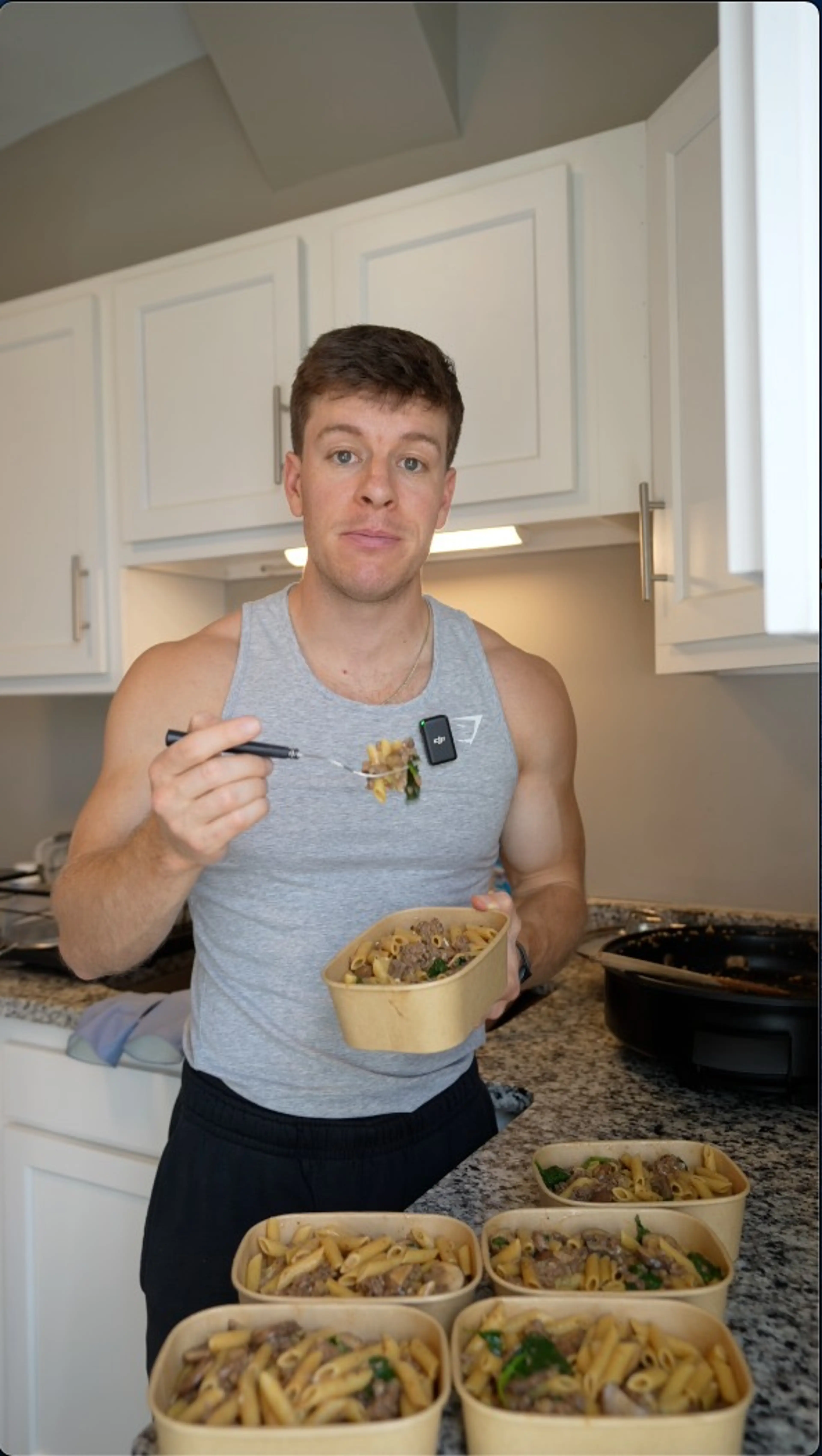 Creamy Garlic Beef & Mushroom Pasta