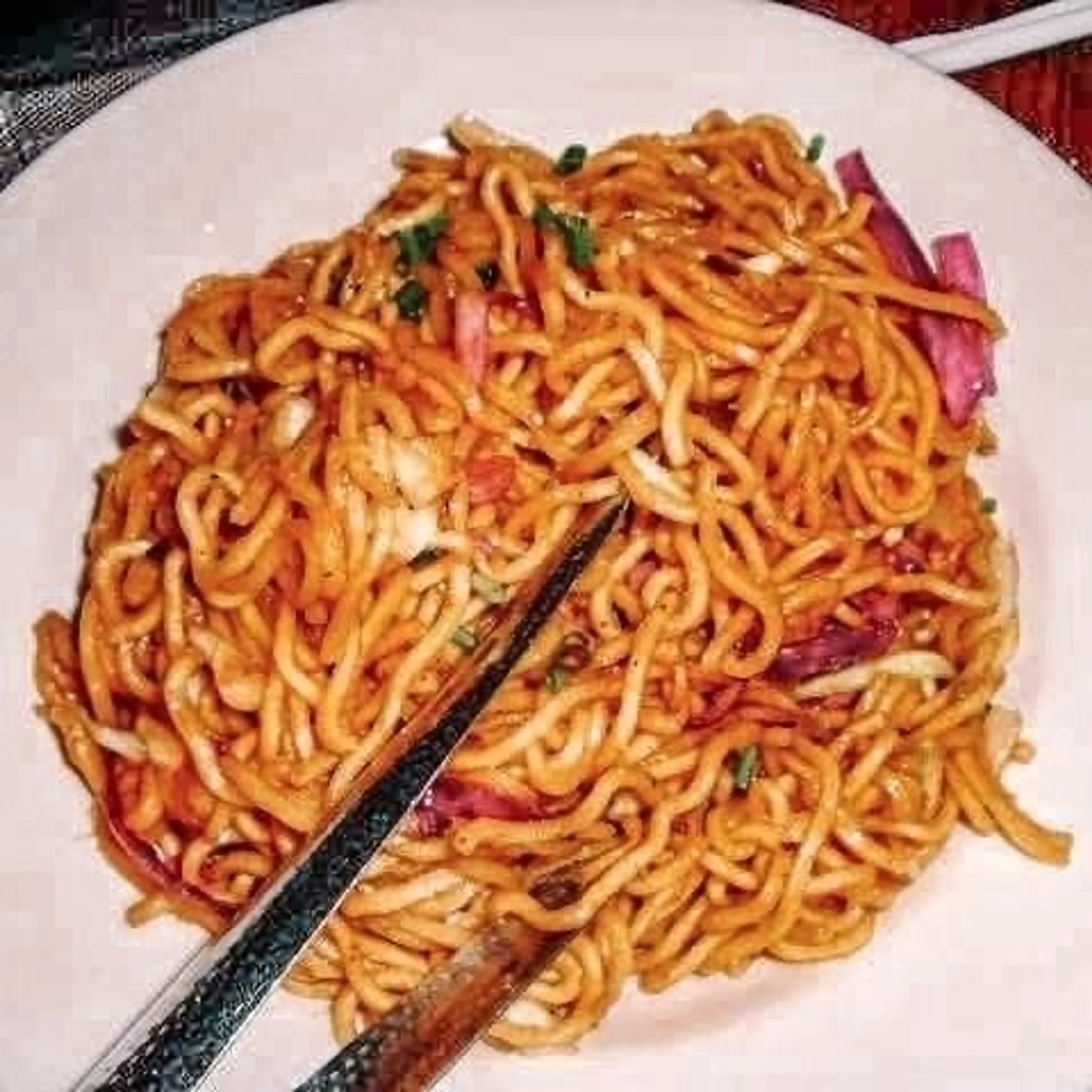 Pineapple Teriyaki Glaze Yakisoba Noodles {Ohana}