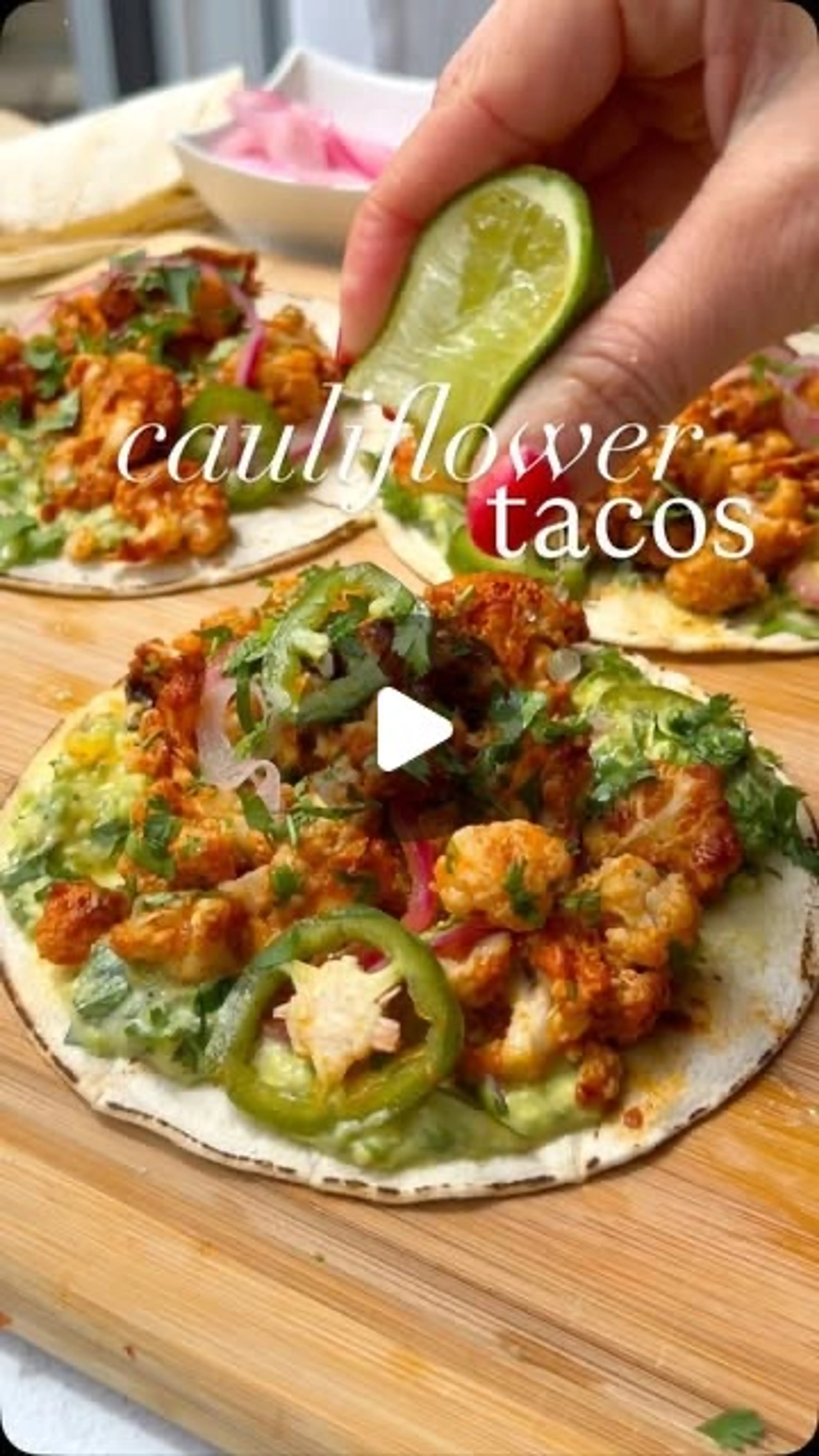 Spicy Cauliflower Tacos