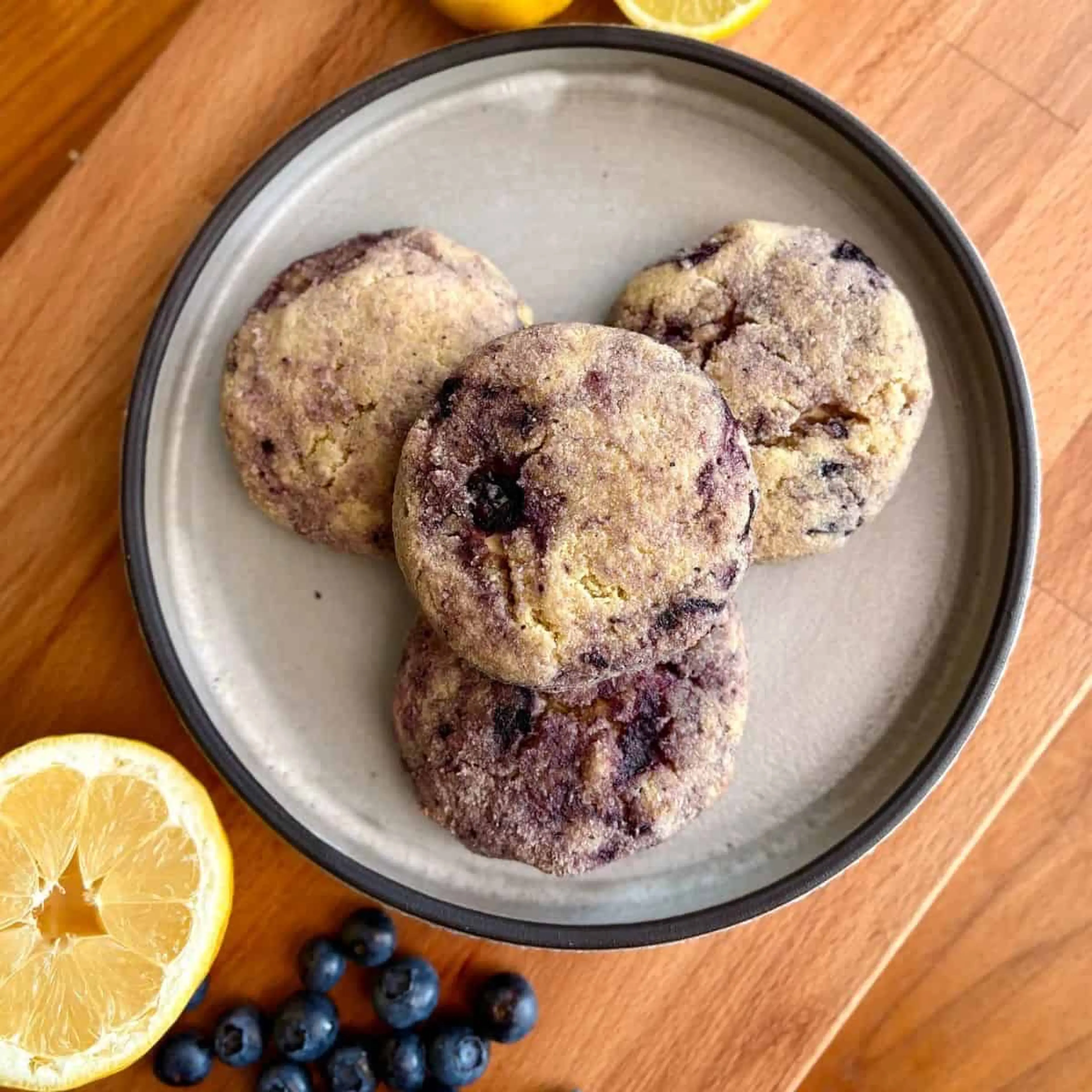 Lemon Blueberry Cheesecake Cookies
