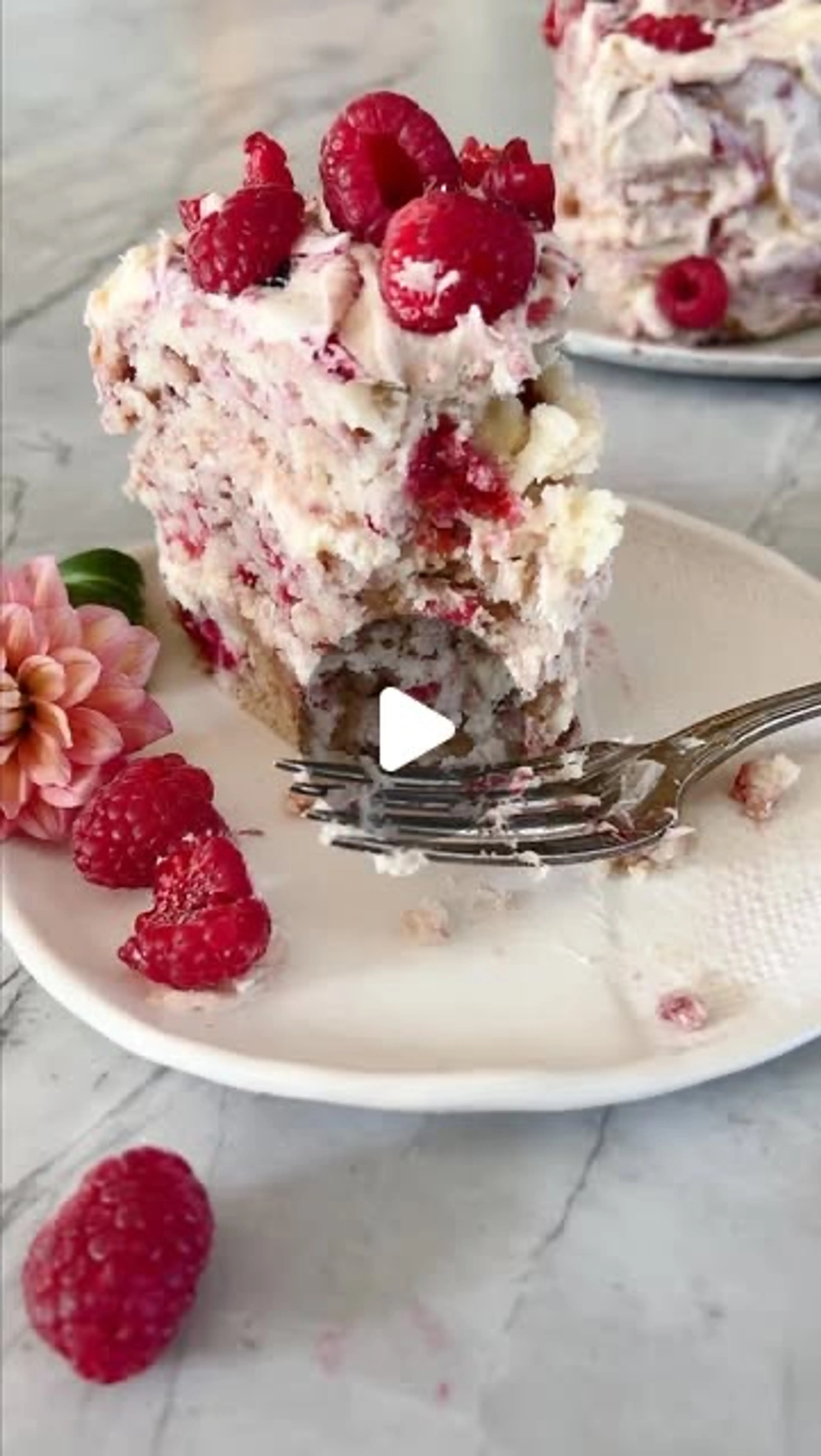 Smashed Raspberry White Chocolate Layer Cake. Memorial Day W