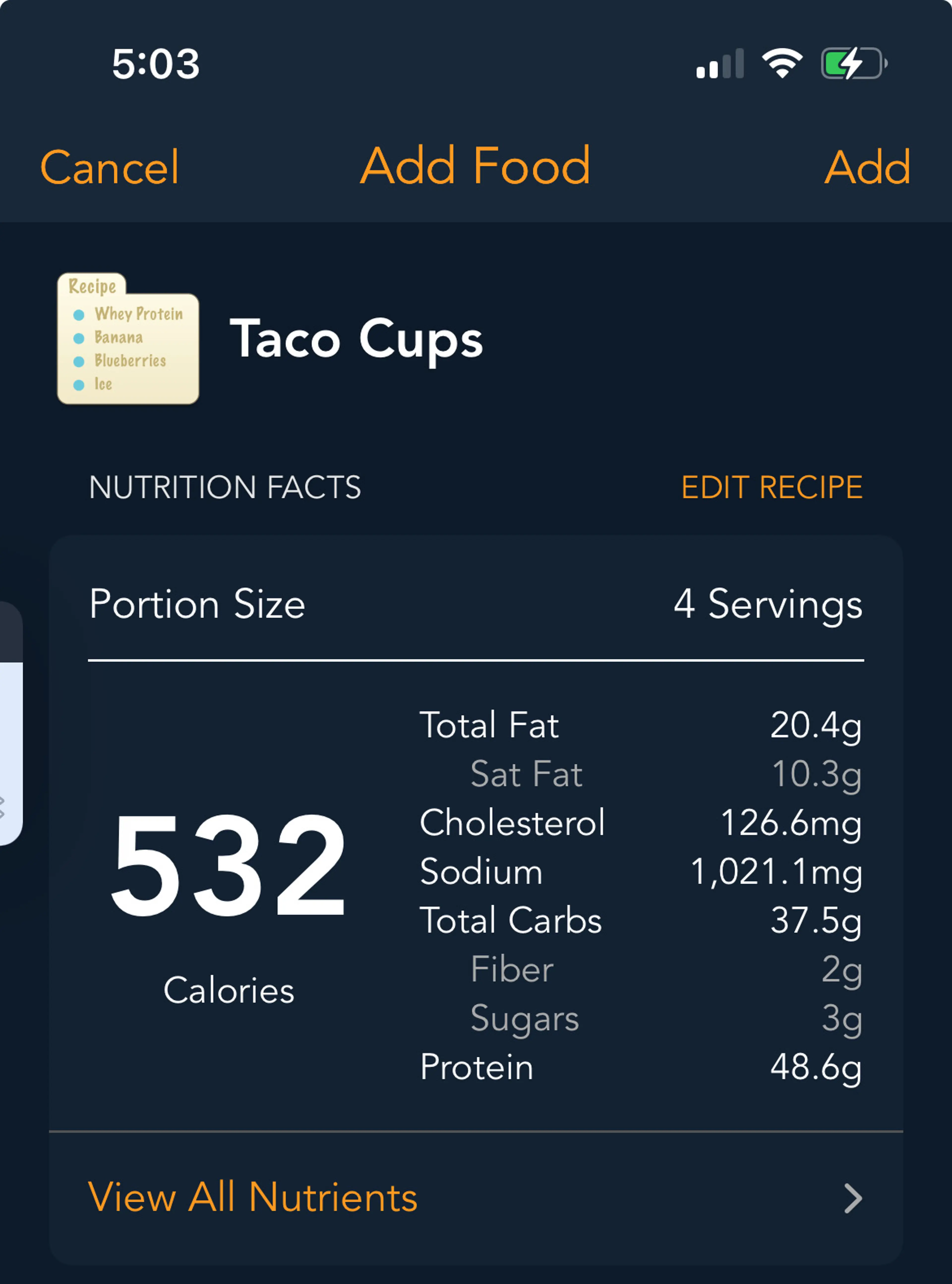 Taco Cups