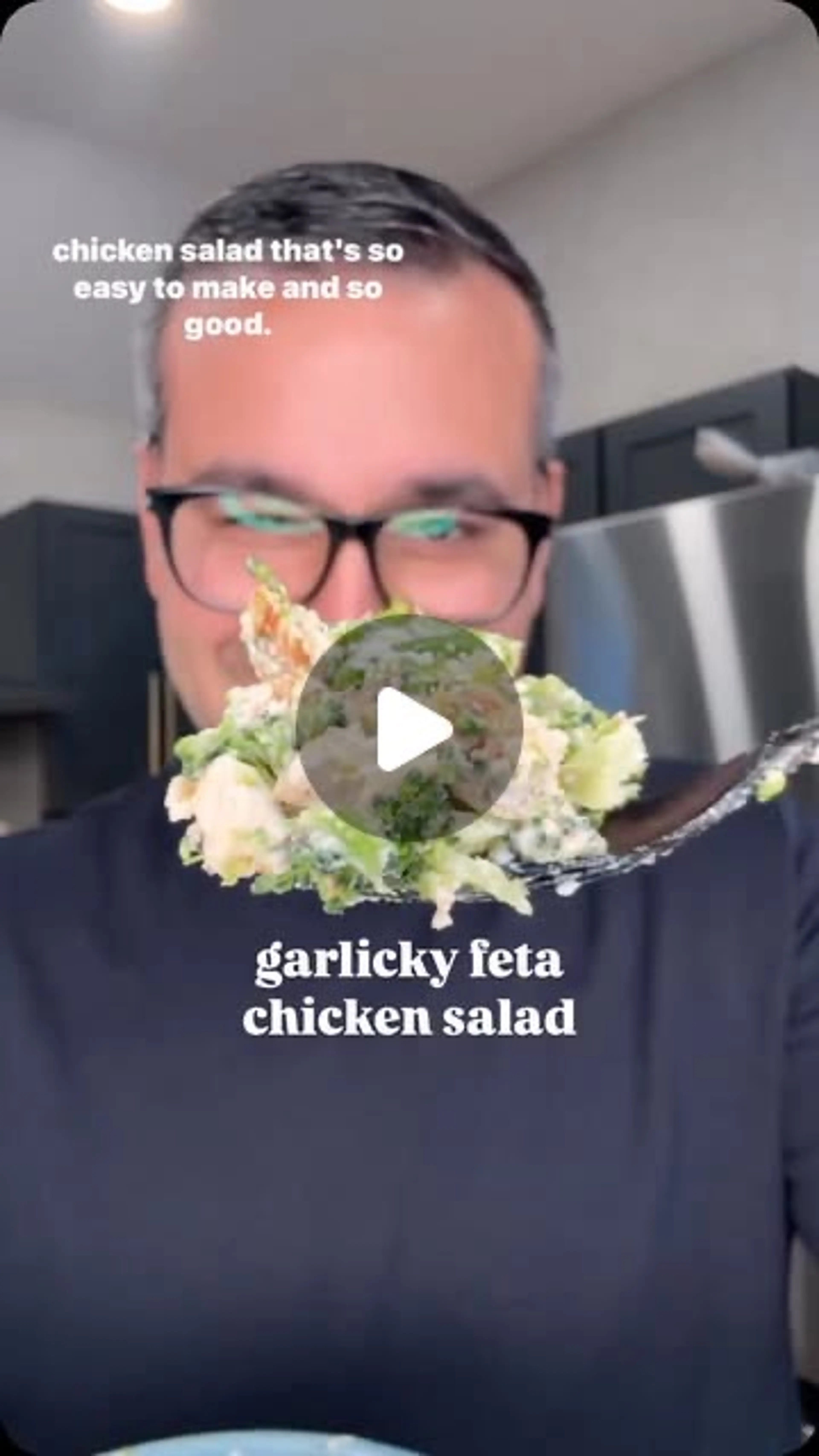 Garlicky Feta Chicken Salad