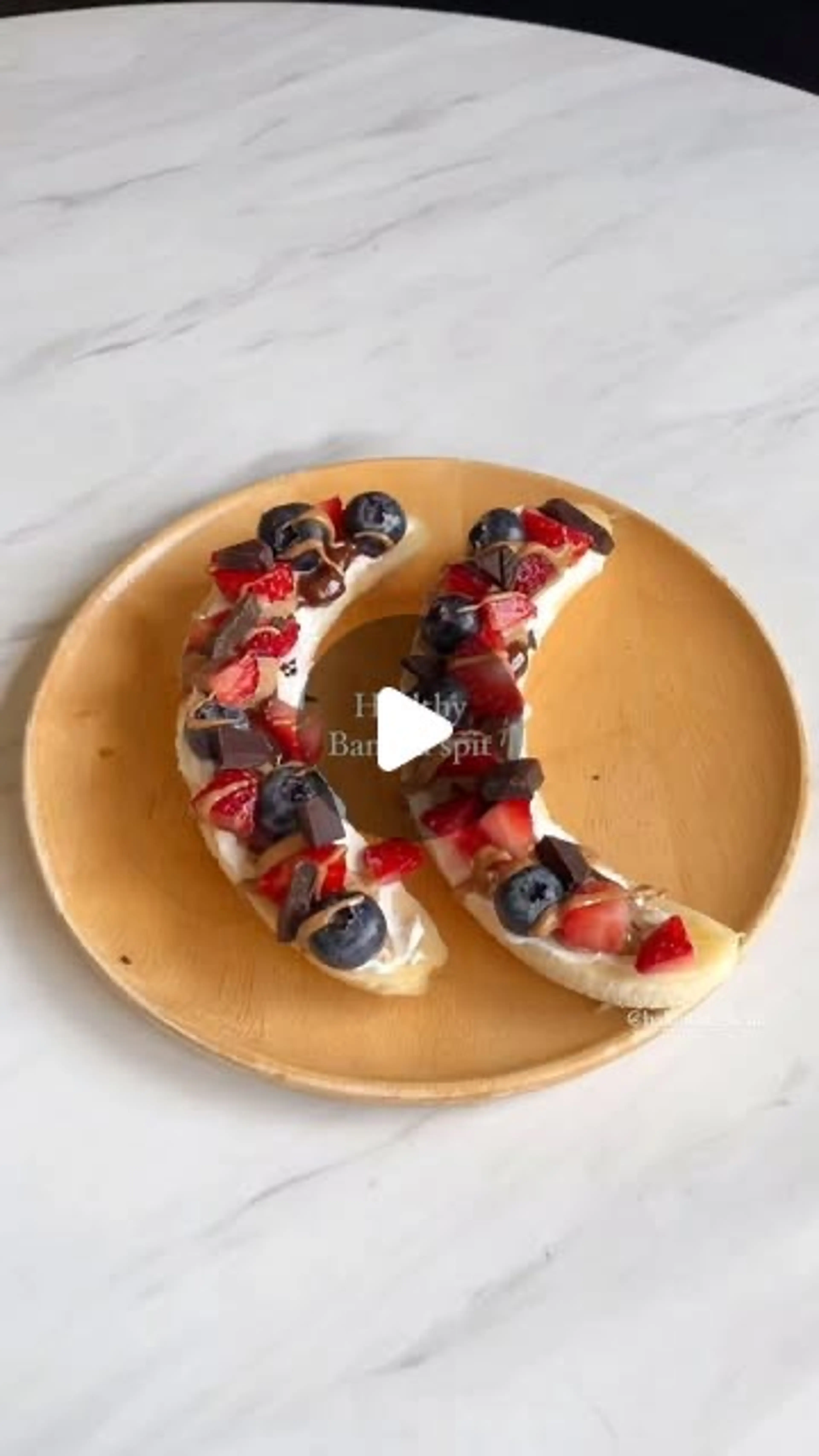 Healthy Banana Split