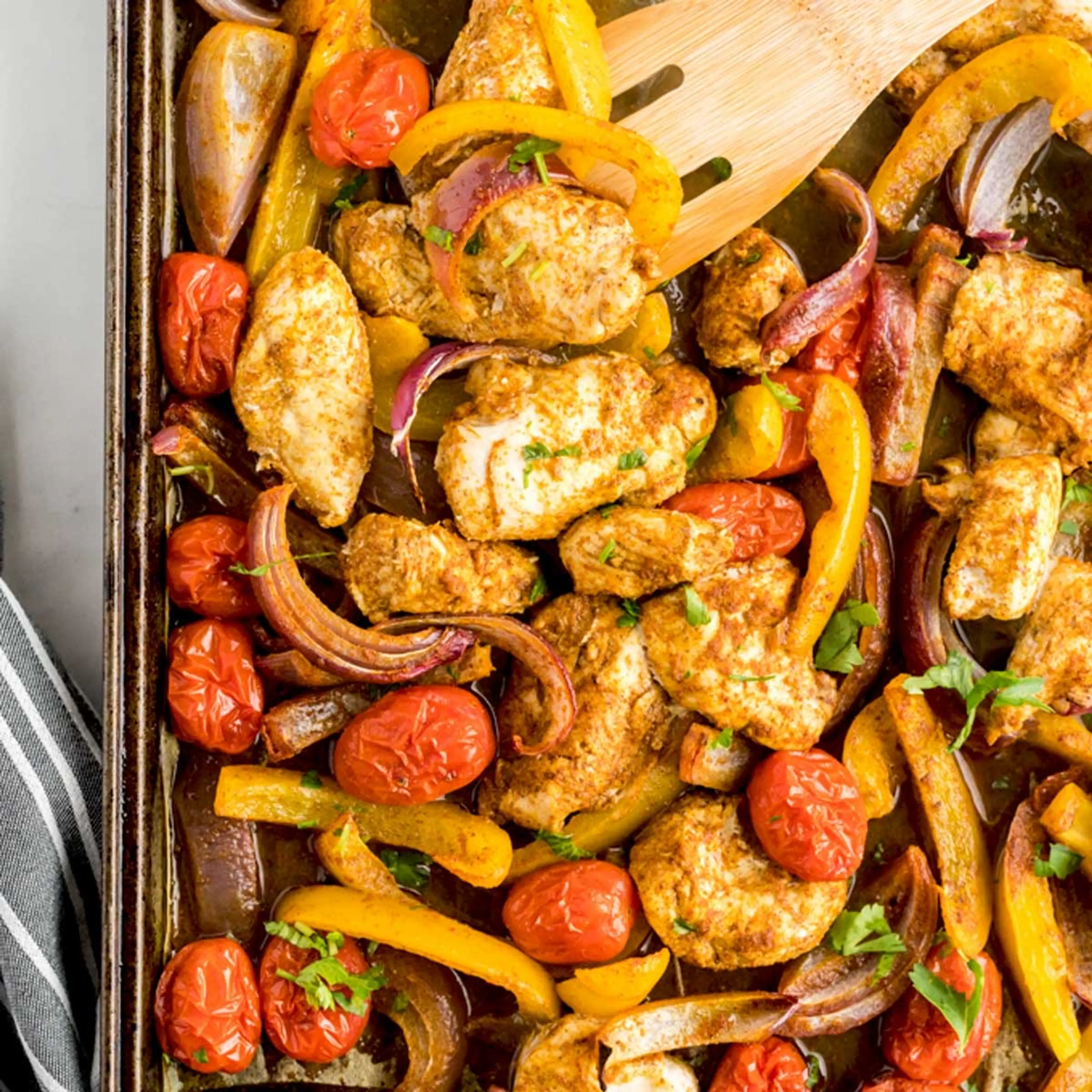 Sheet Pan Shawarma Spiced Chicken and Vegetables