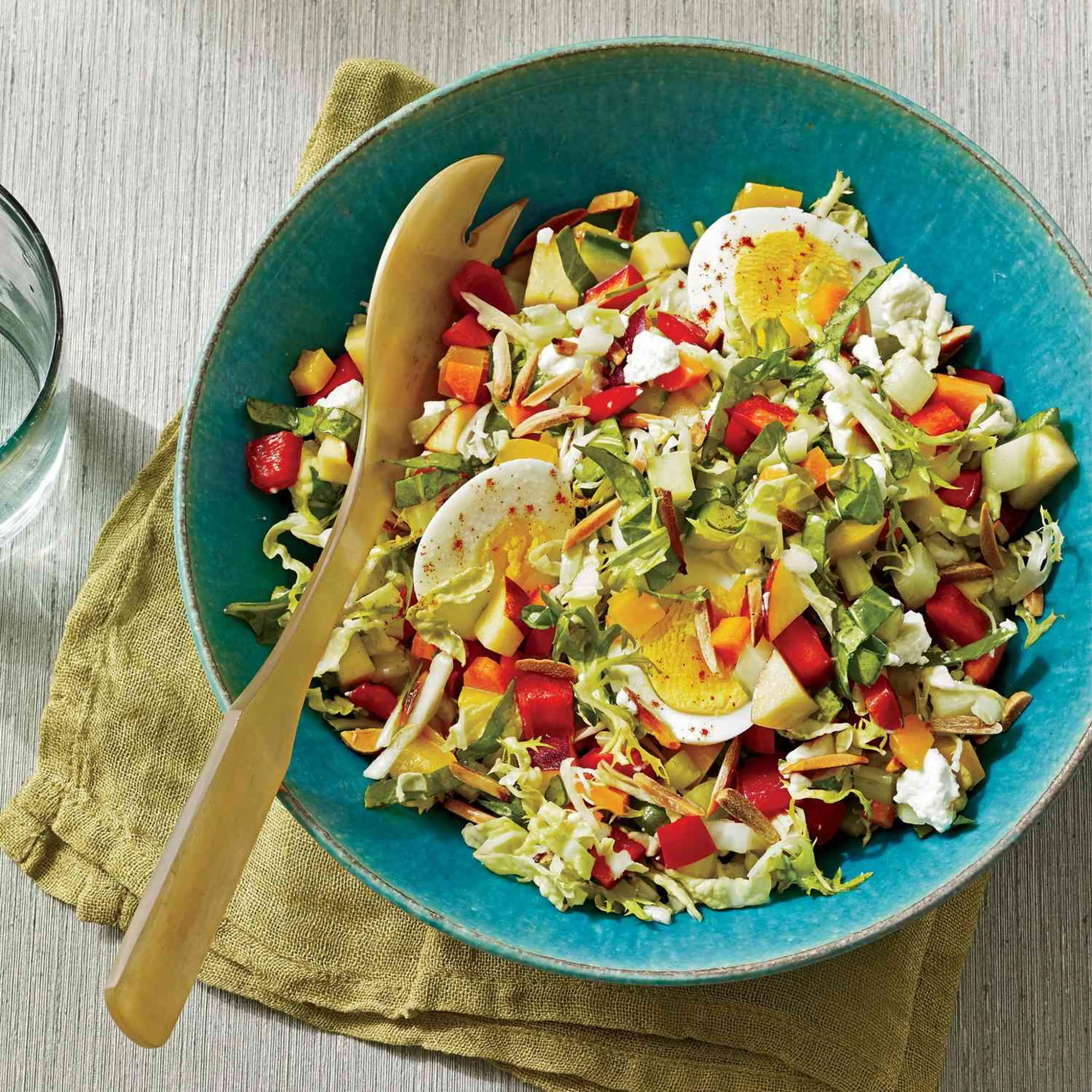 Summer Chopped Salad with Quick-Pickled Vegetables