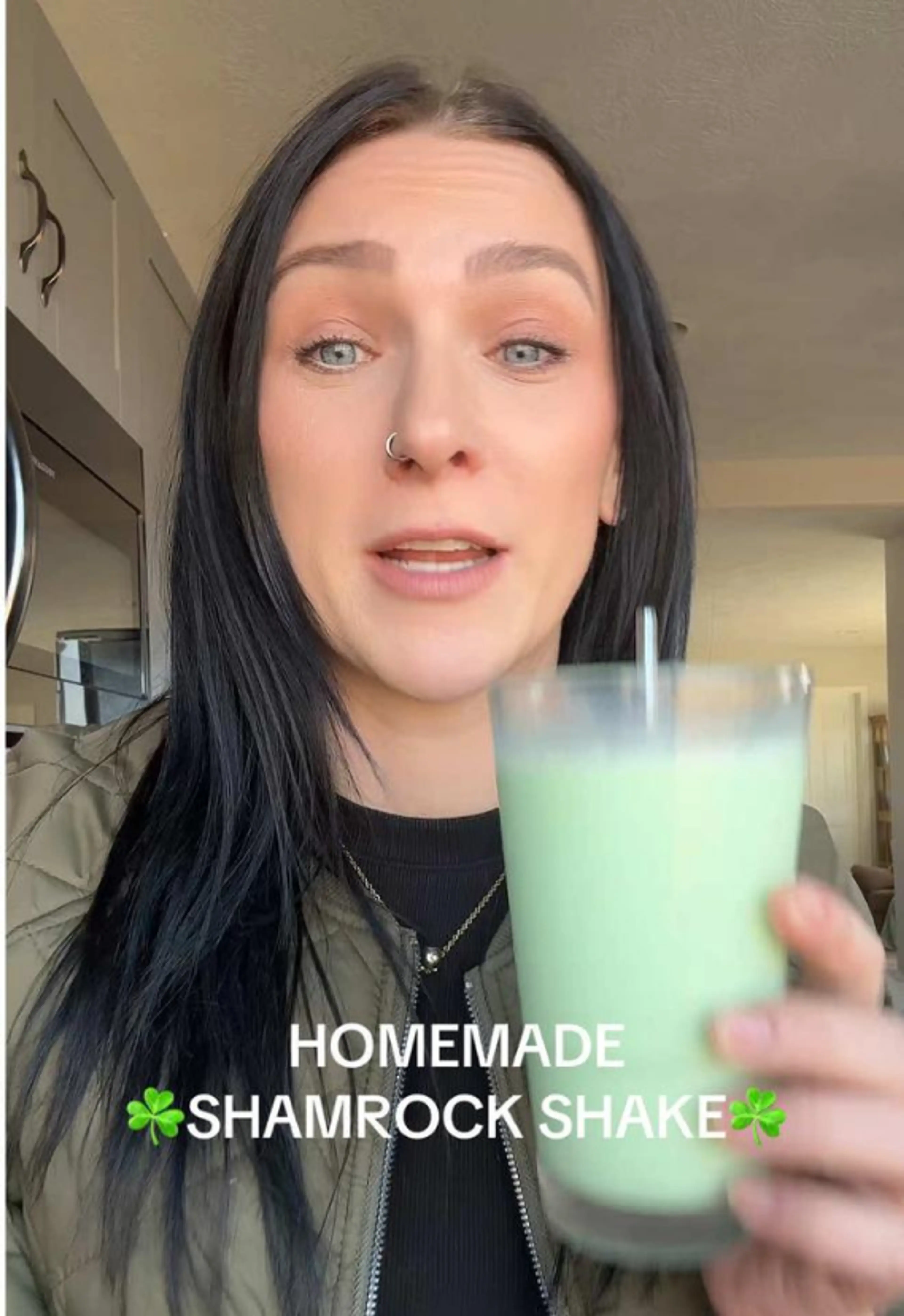 Homemade Shamrock Shake