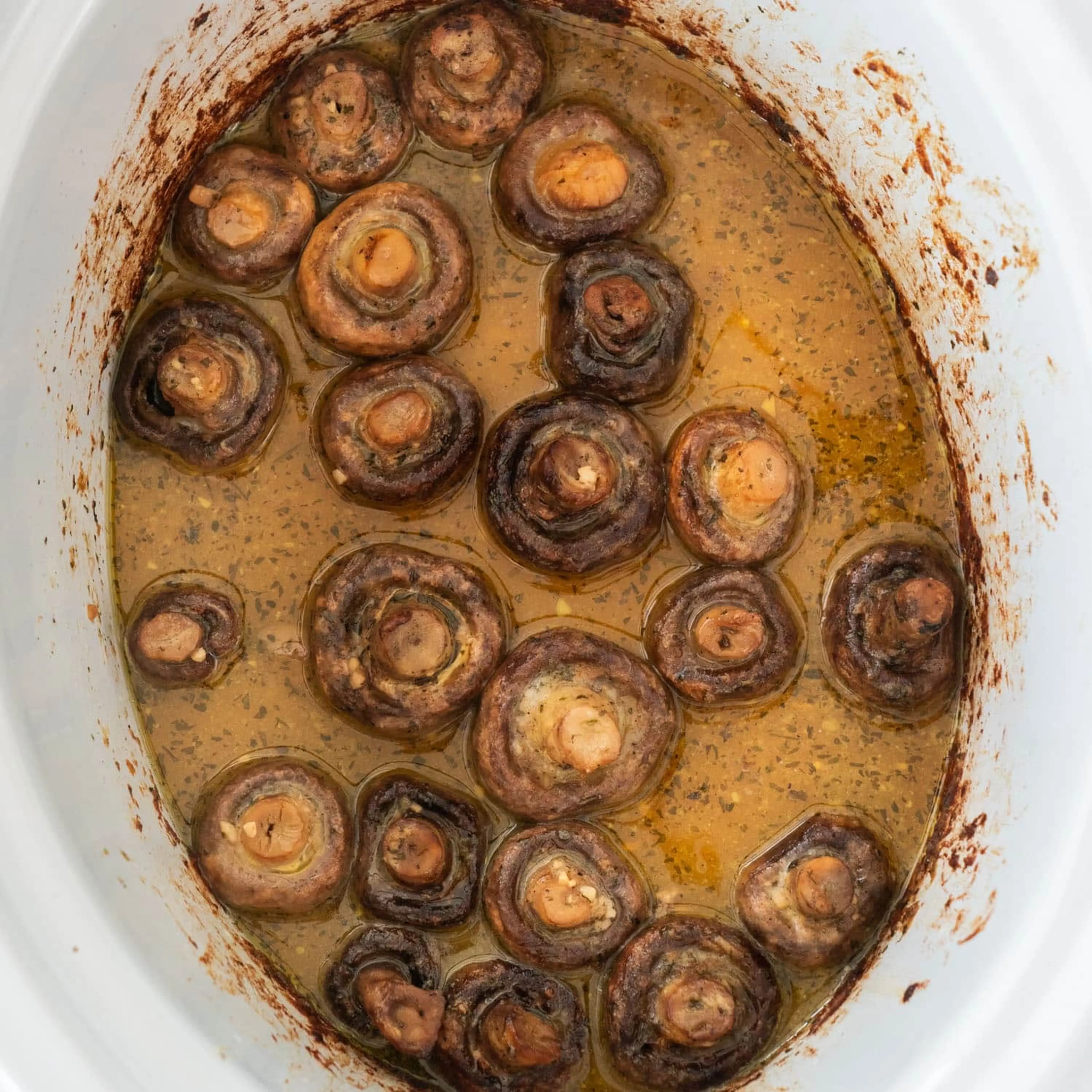 Crockpot Mushrooms