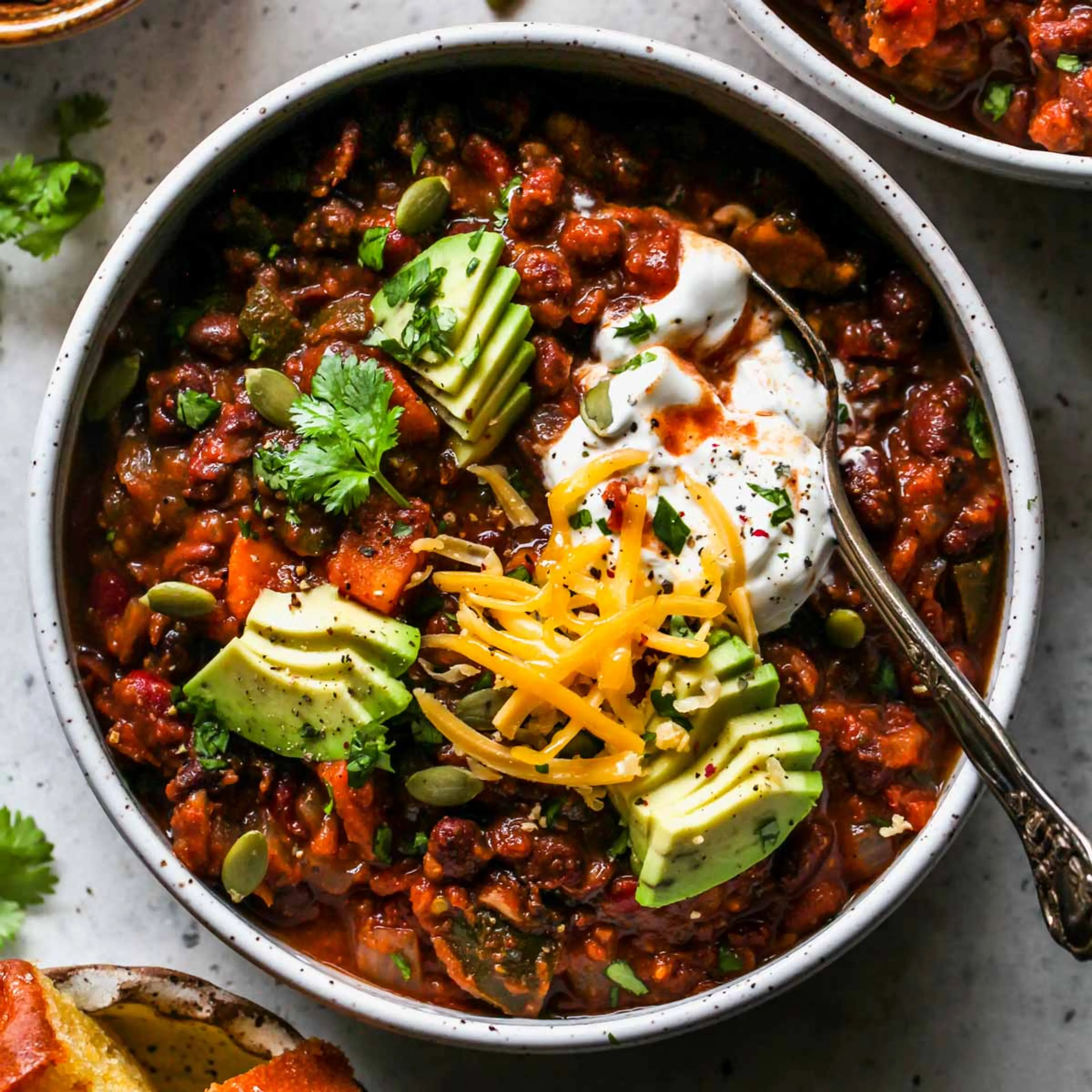 Slow Cooker Sweet Potato Black Bean Chili