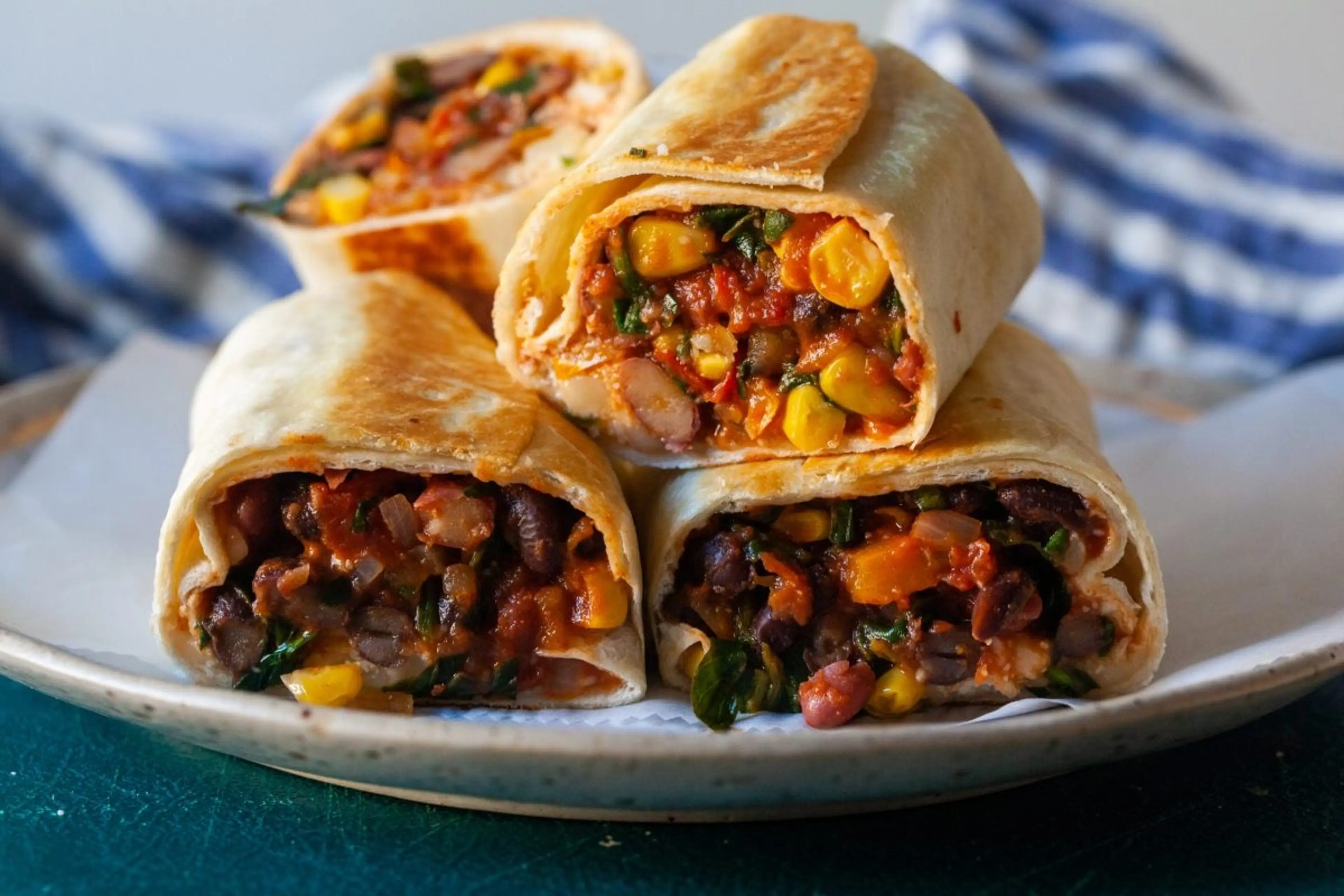 Bean and Vegetable Burritos