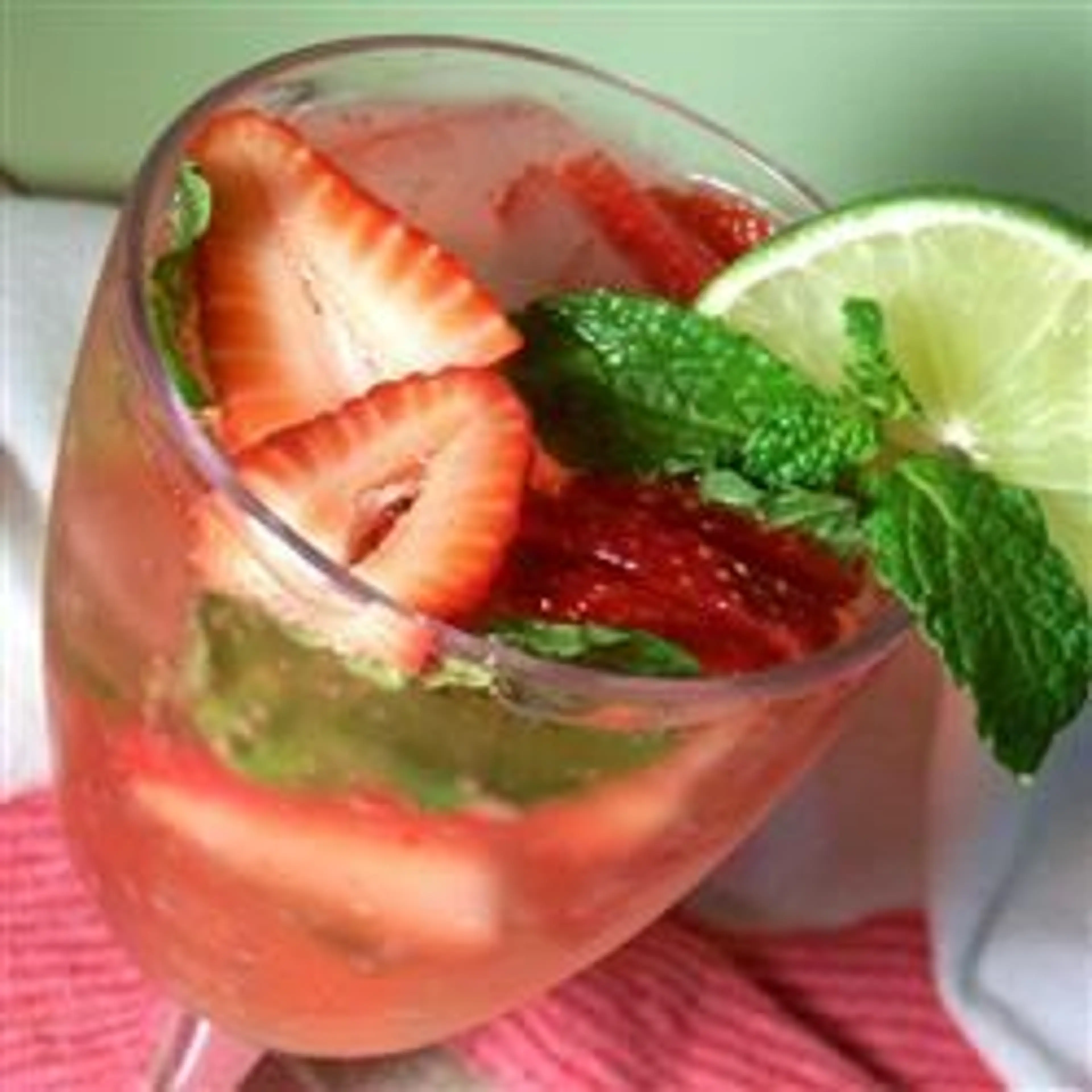 Strawberry Mint Soda