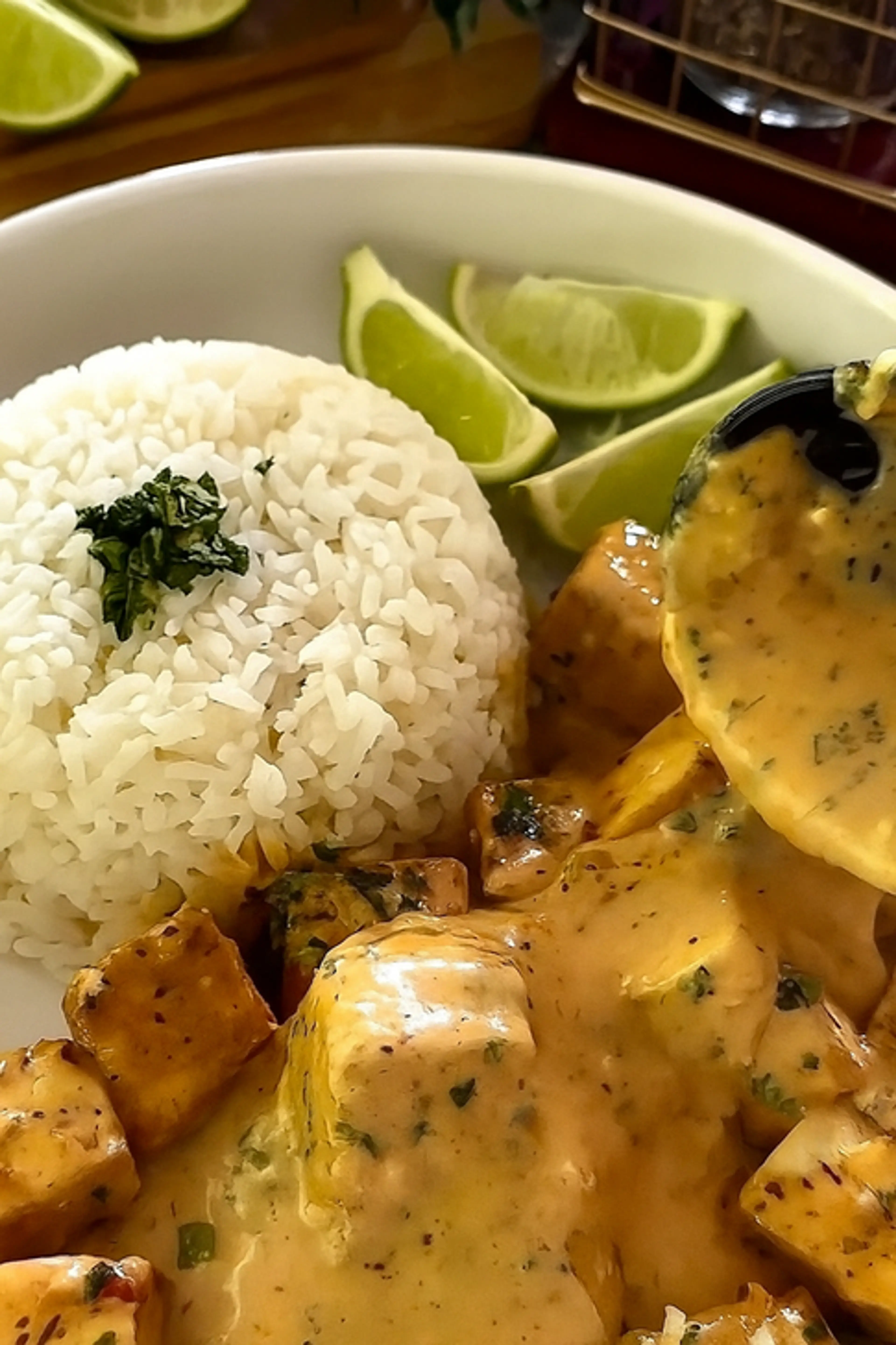 Sauté de tofu lime et lait de coco