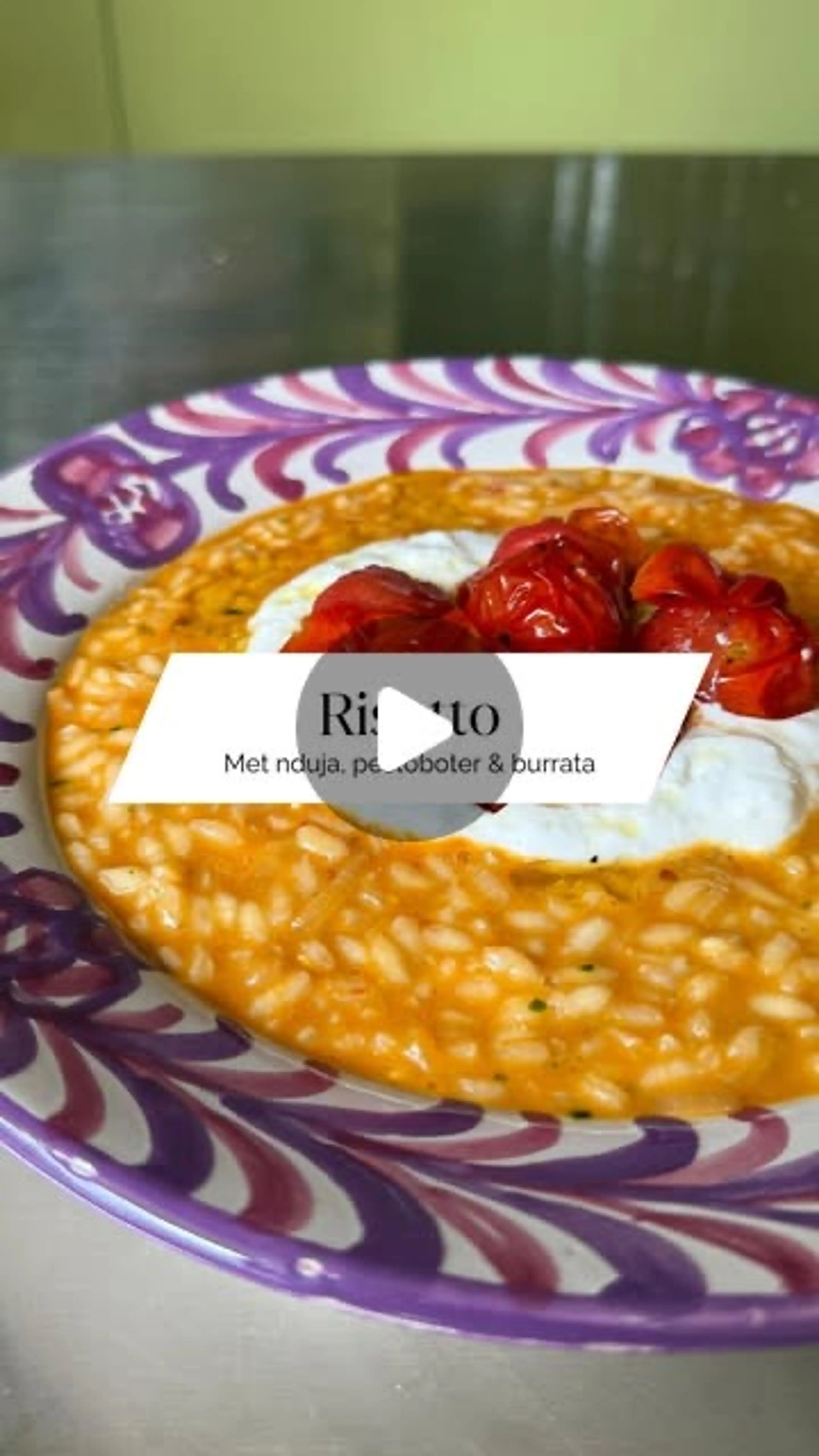 Risotto Met Nduja, Pestoboter En Geroosterde Tomaten