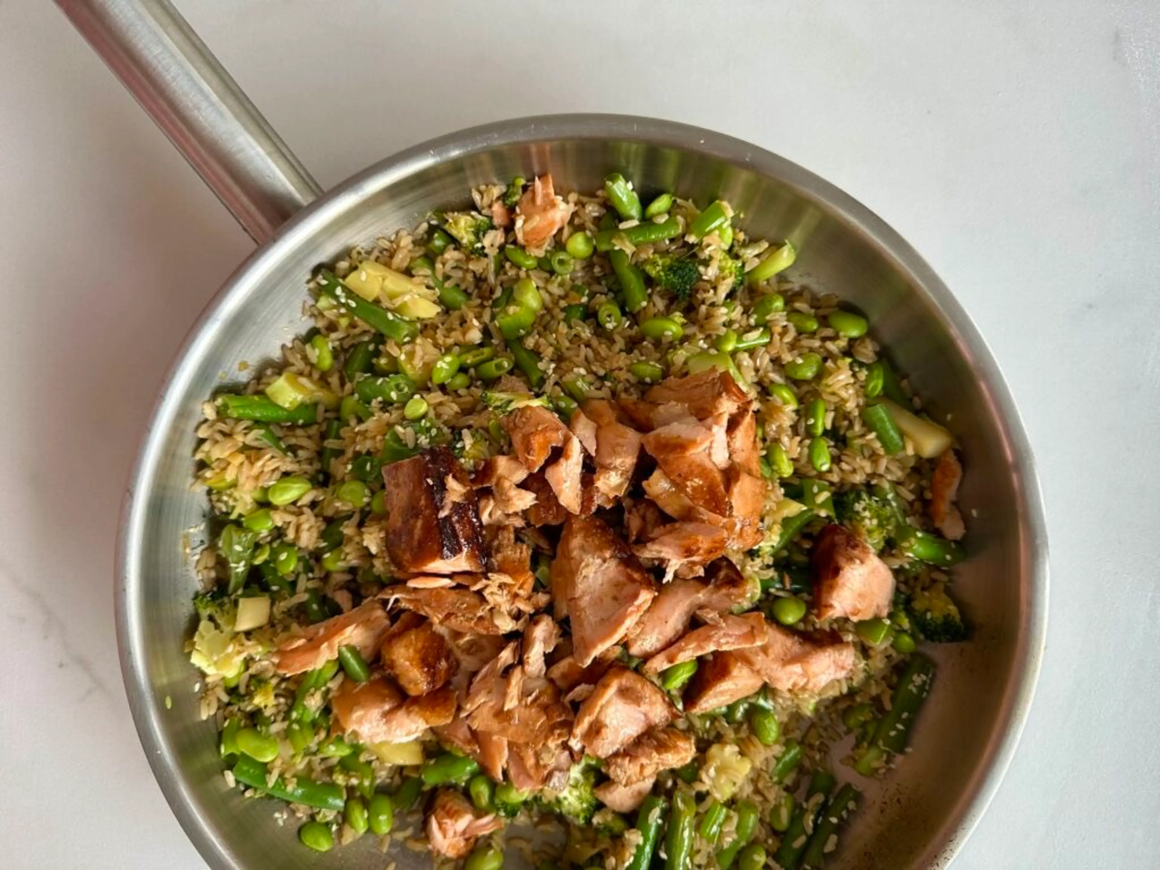 Simple Salmon Fried Rice