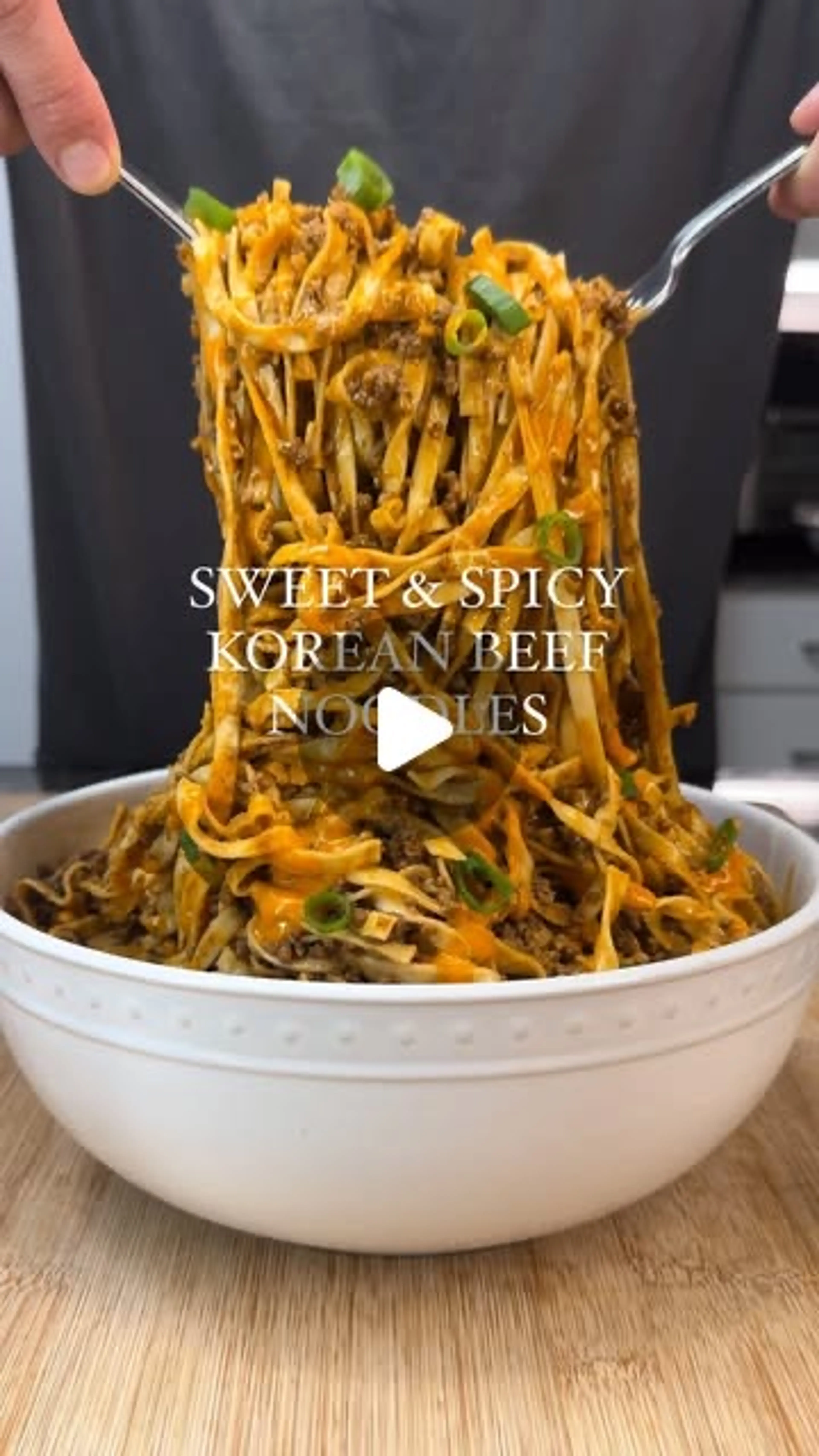 Sweet & Spicy Korean Beef Noodles