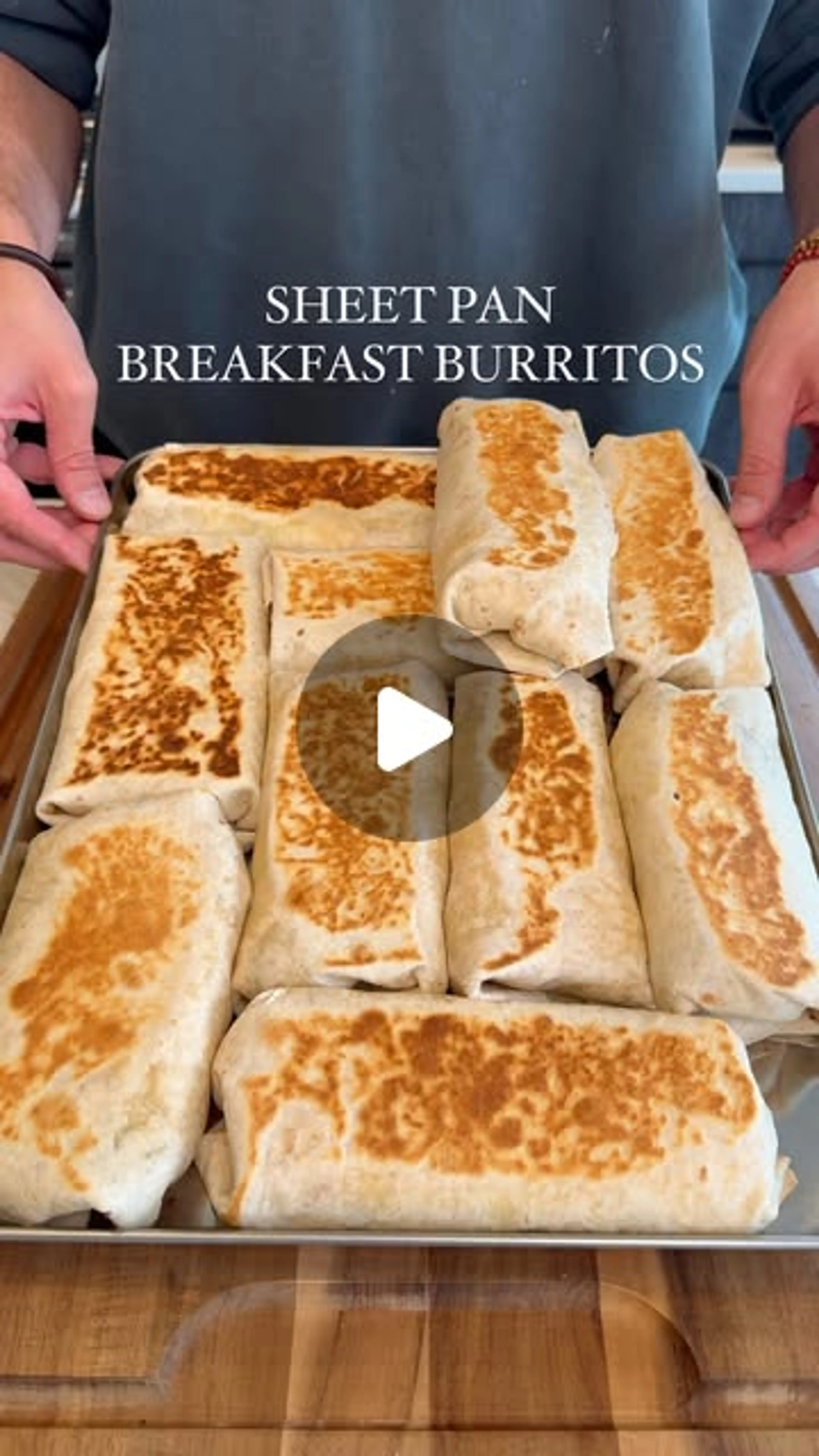Sheet Pan Breakfast Burritos