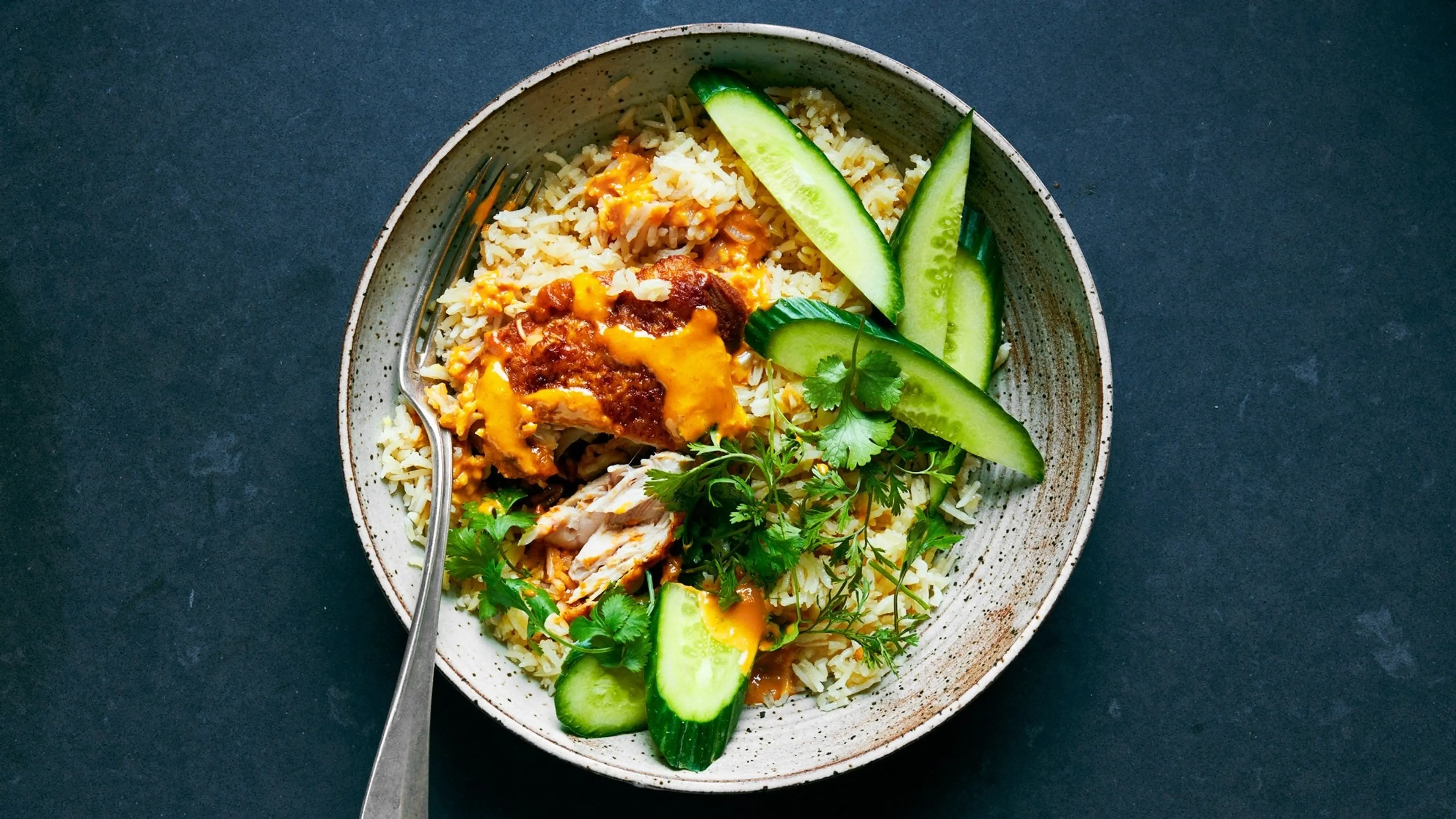 One-Pot Gingery Chicken and Rice With Peanut Sauce