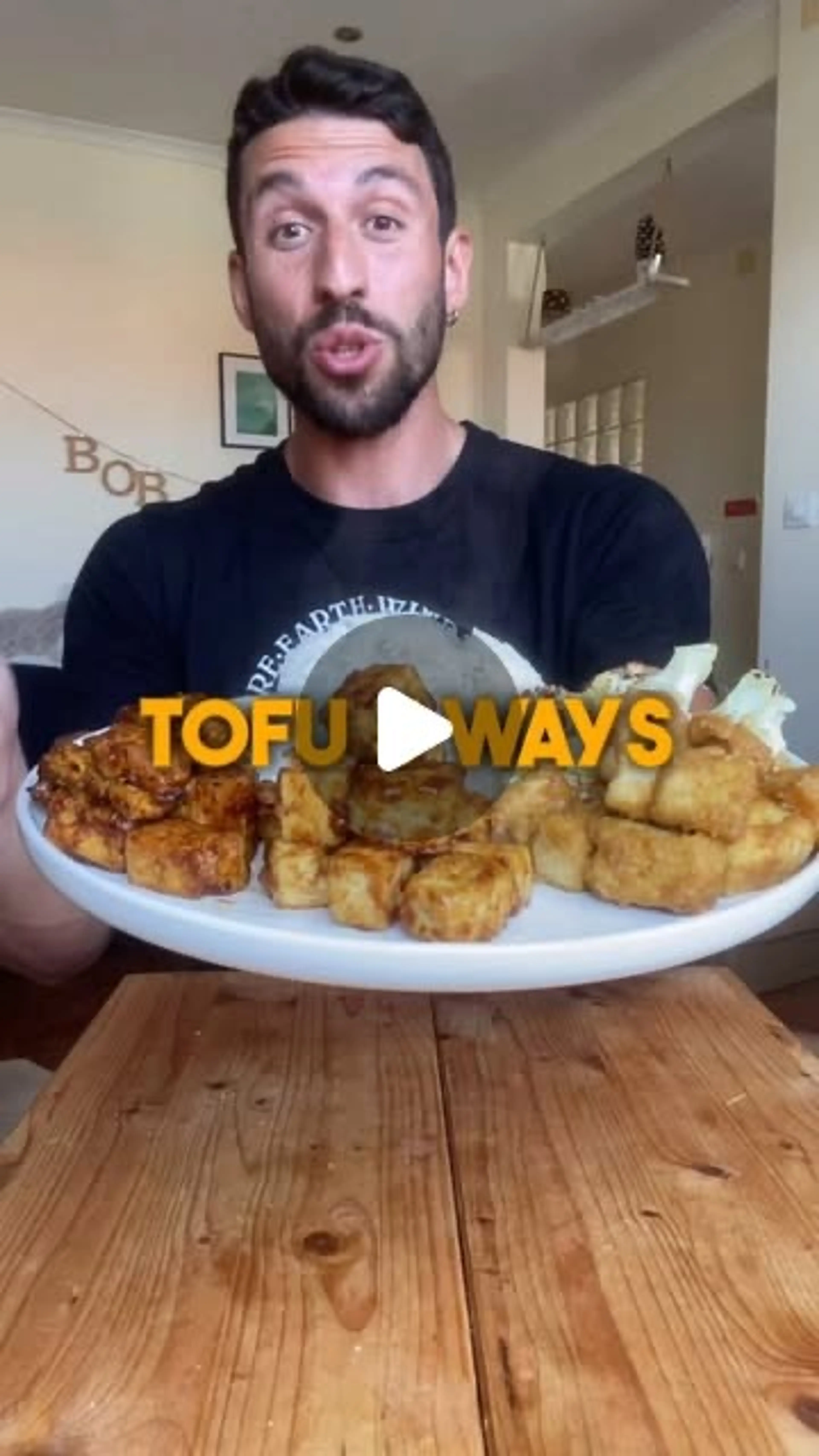 Tofu 3 Ways teriyaki, Sticky Lemon & Satay