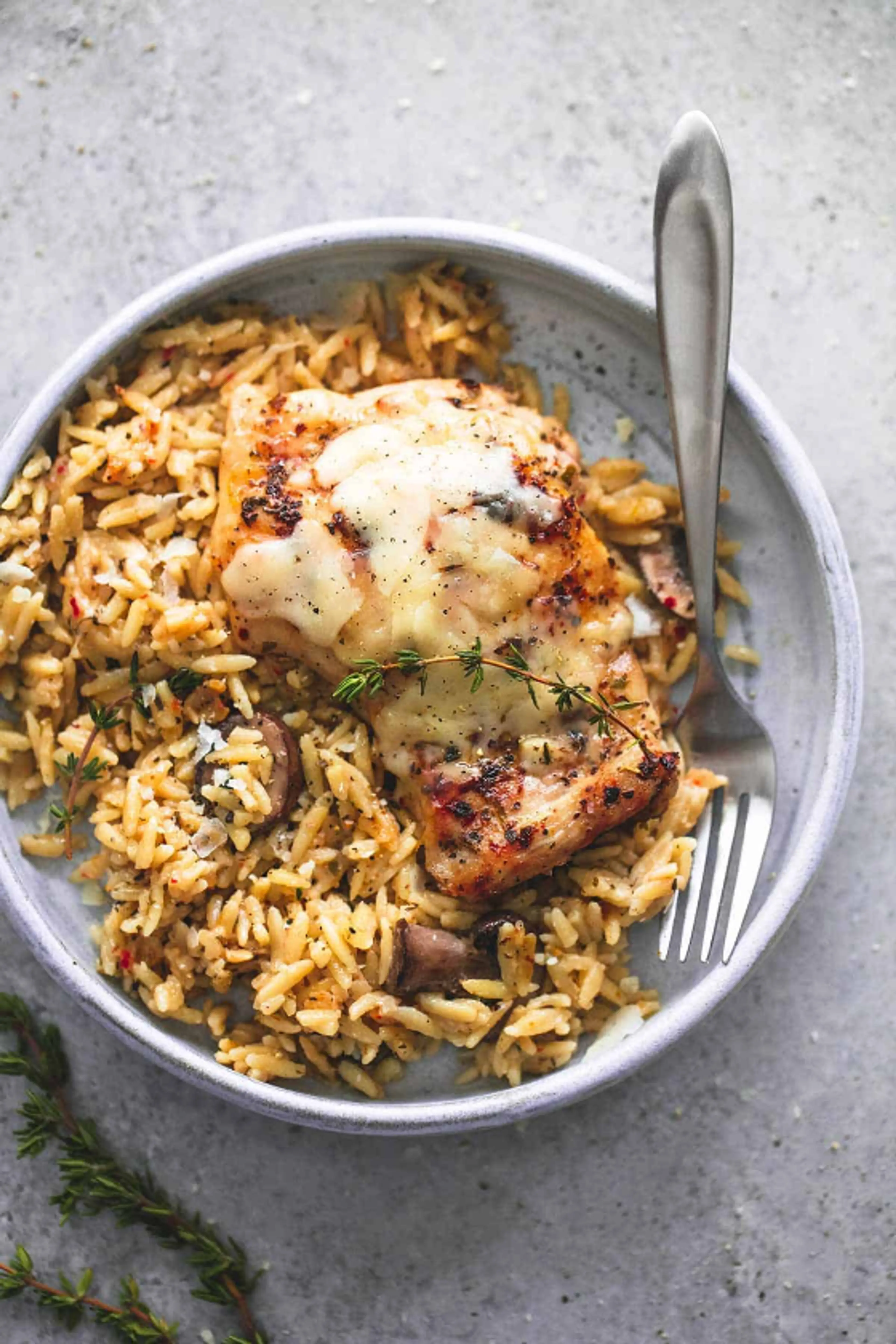 Slow Cooker Parmesan Herb Chicken & Orzo