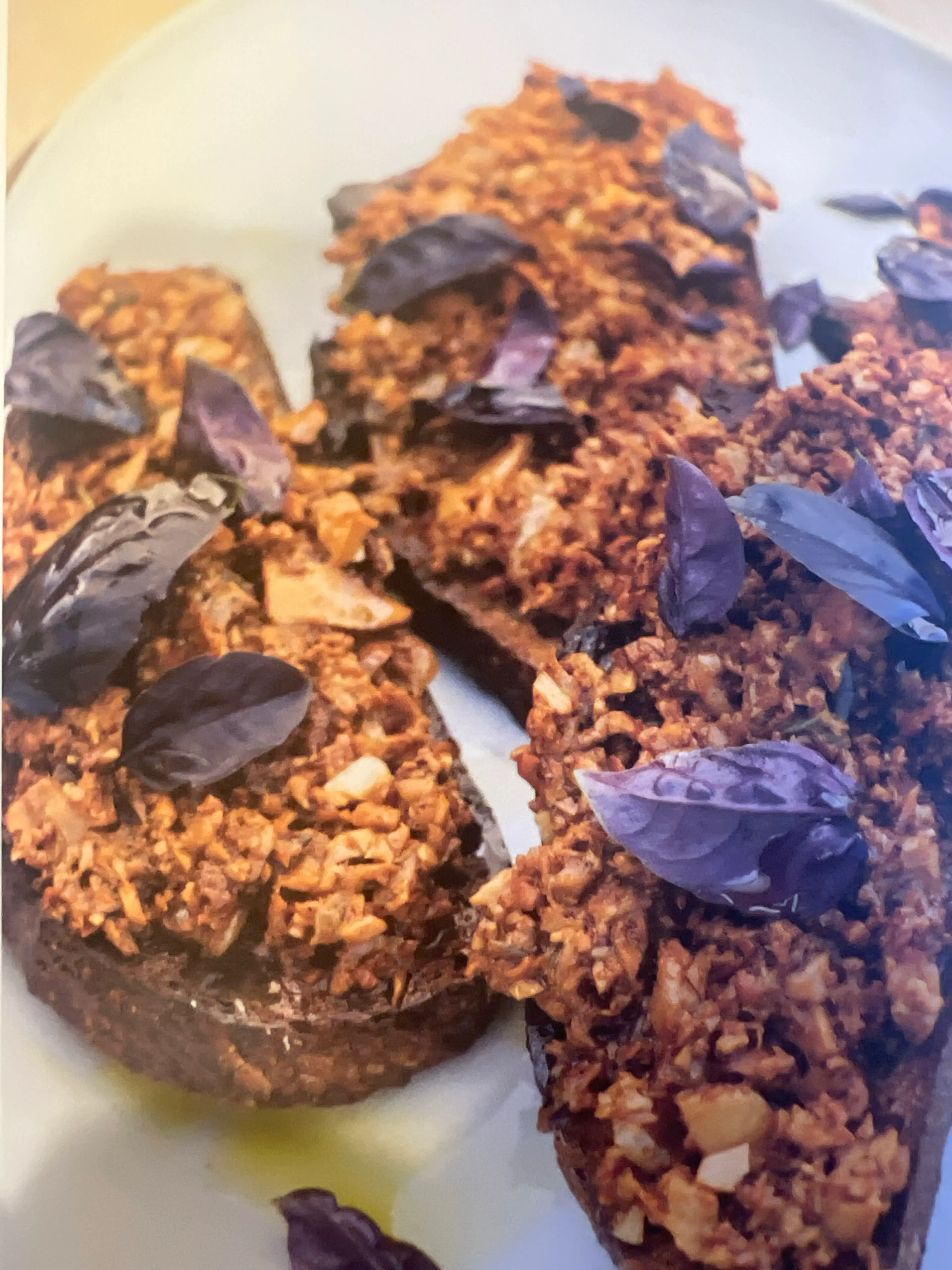 Mushroom Duvelles on Olive Oil Soaked, Garli Kubber Toast