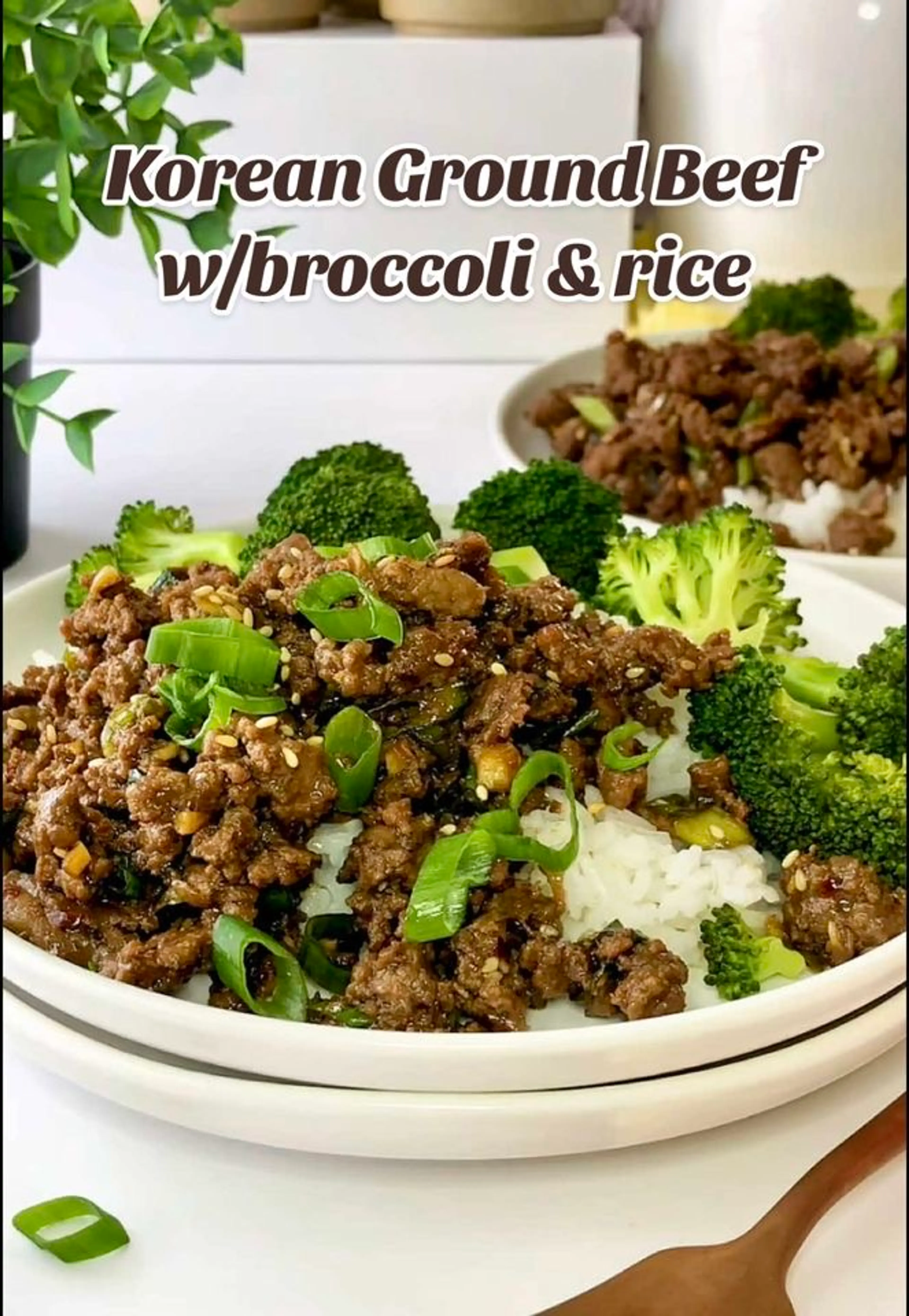 Korean Ground Beef W/broccoli & Rice Recipe