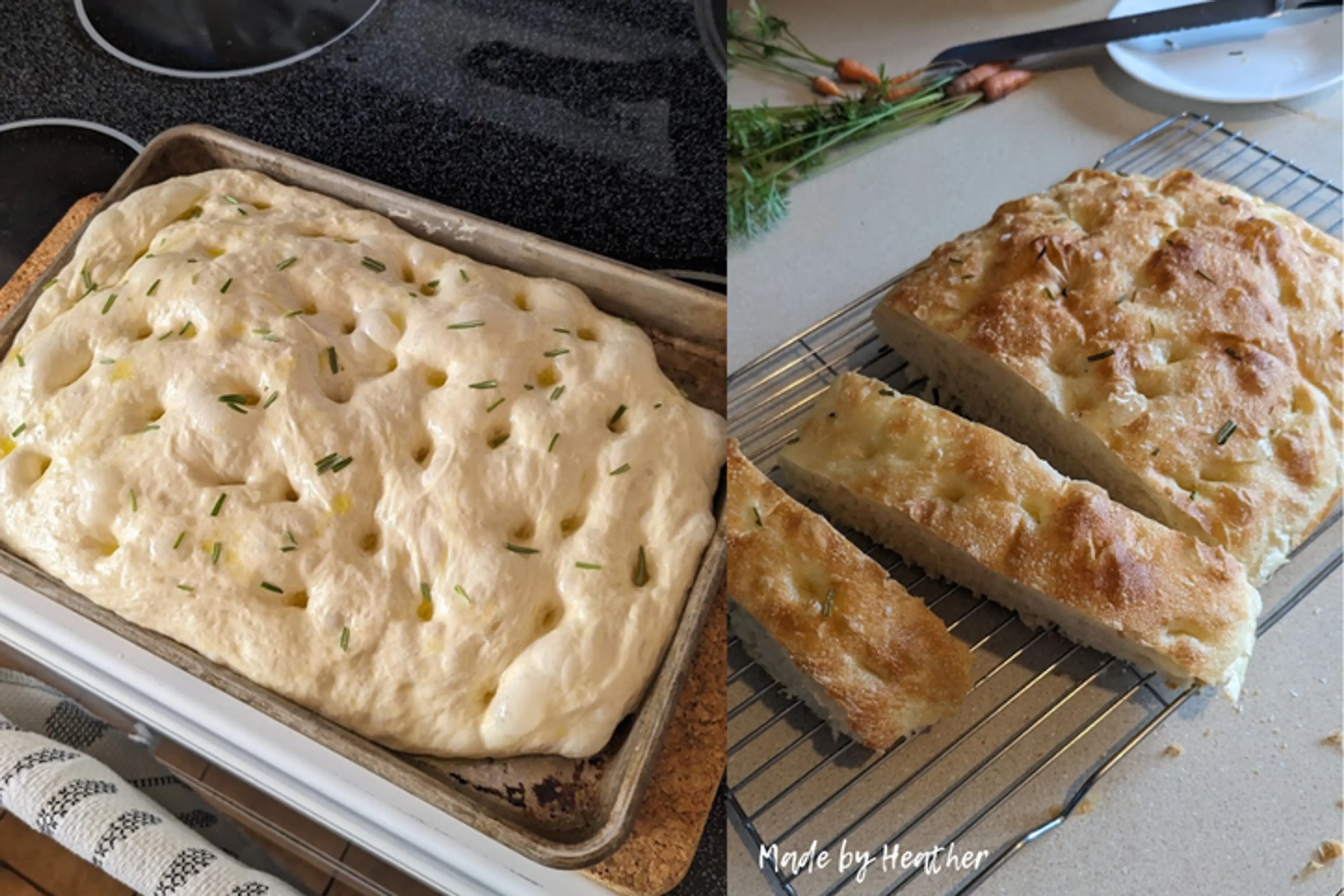 Big and Bubbly Focaccia