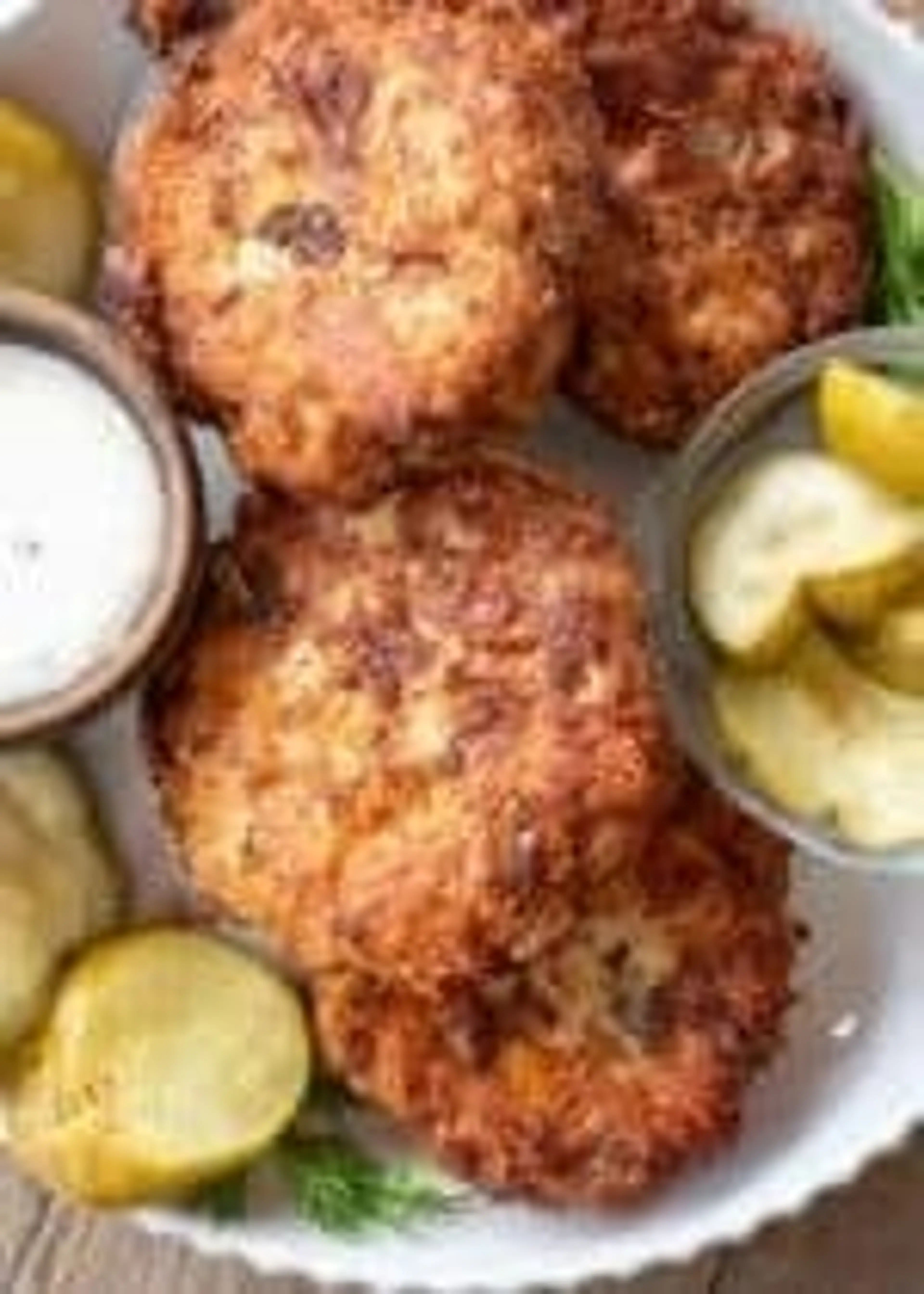 Dill Pickle Chicken Fritters