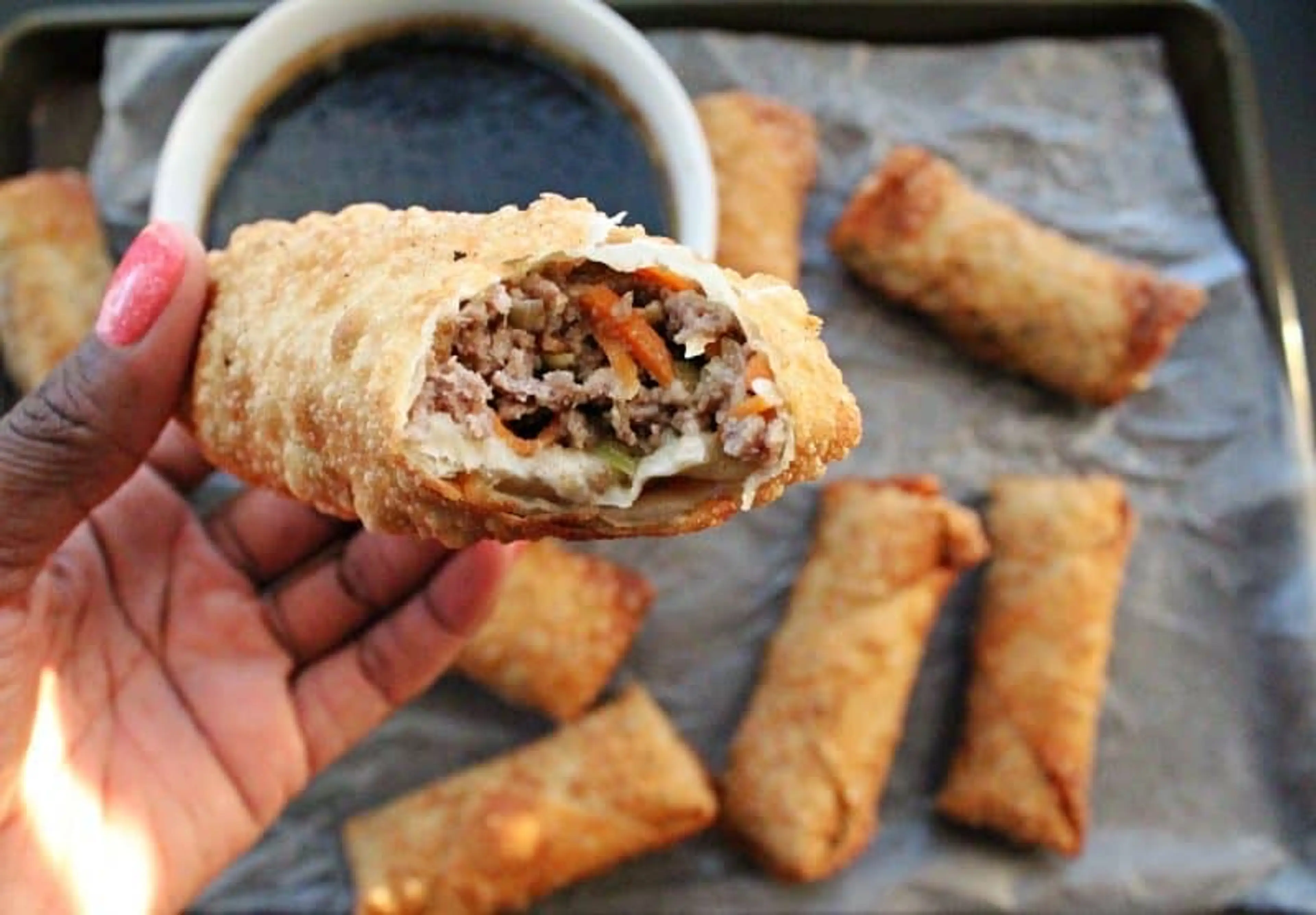 Beef Egg Rolls