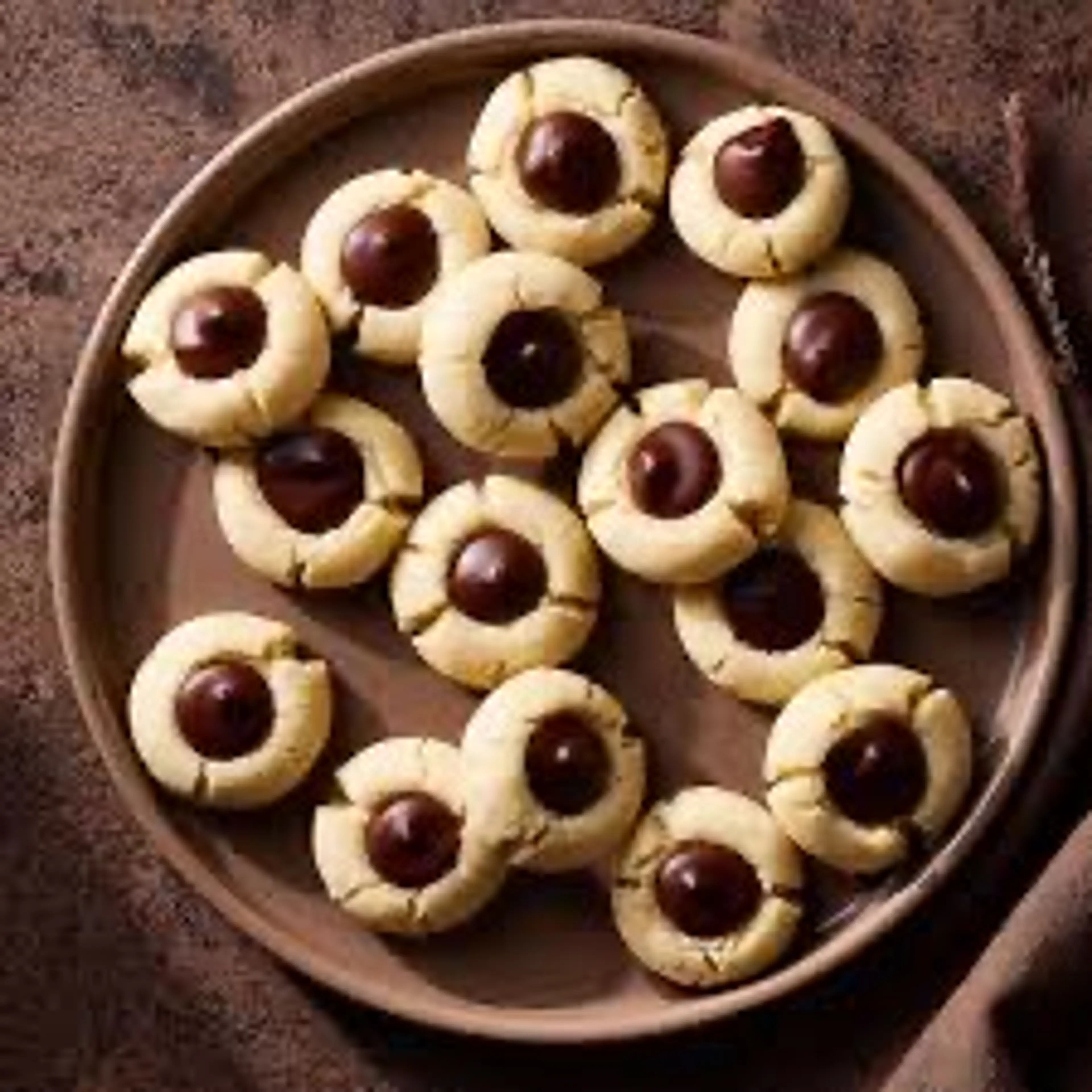 Chocolate Thumbprint Cookies