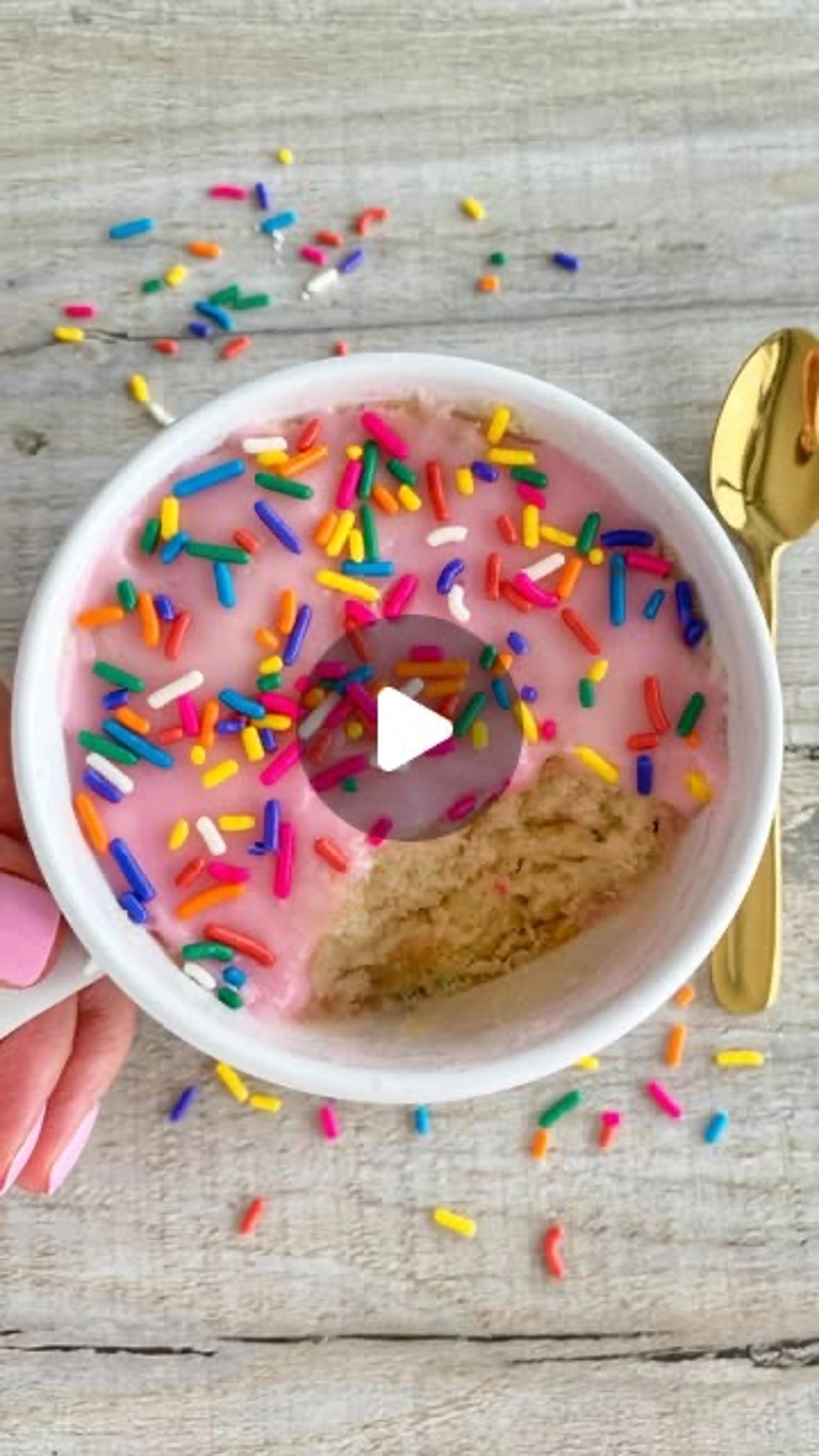 Sprinkle Donut Mug Cake