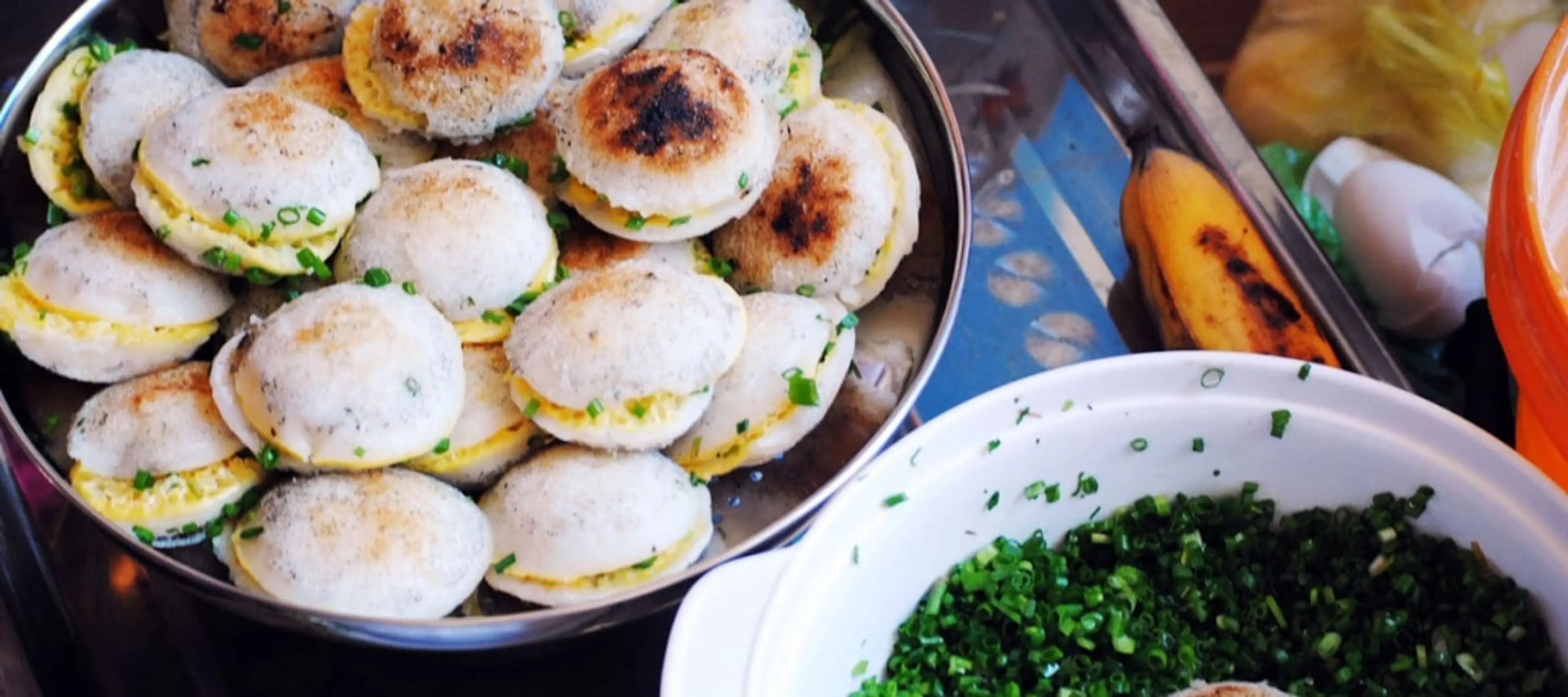 Bánh căn : Mini-Pancakes with Meatball sauce