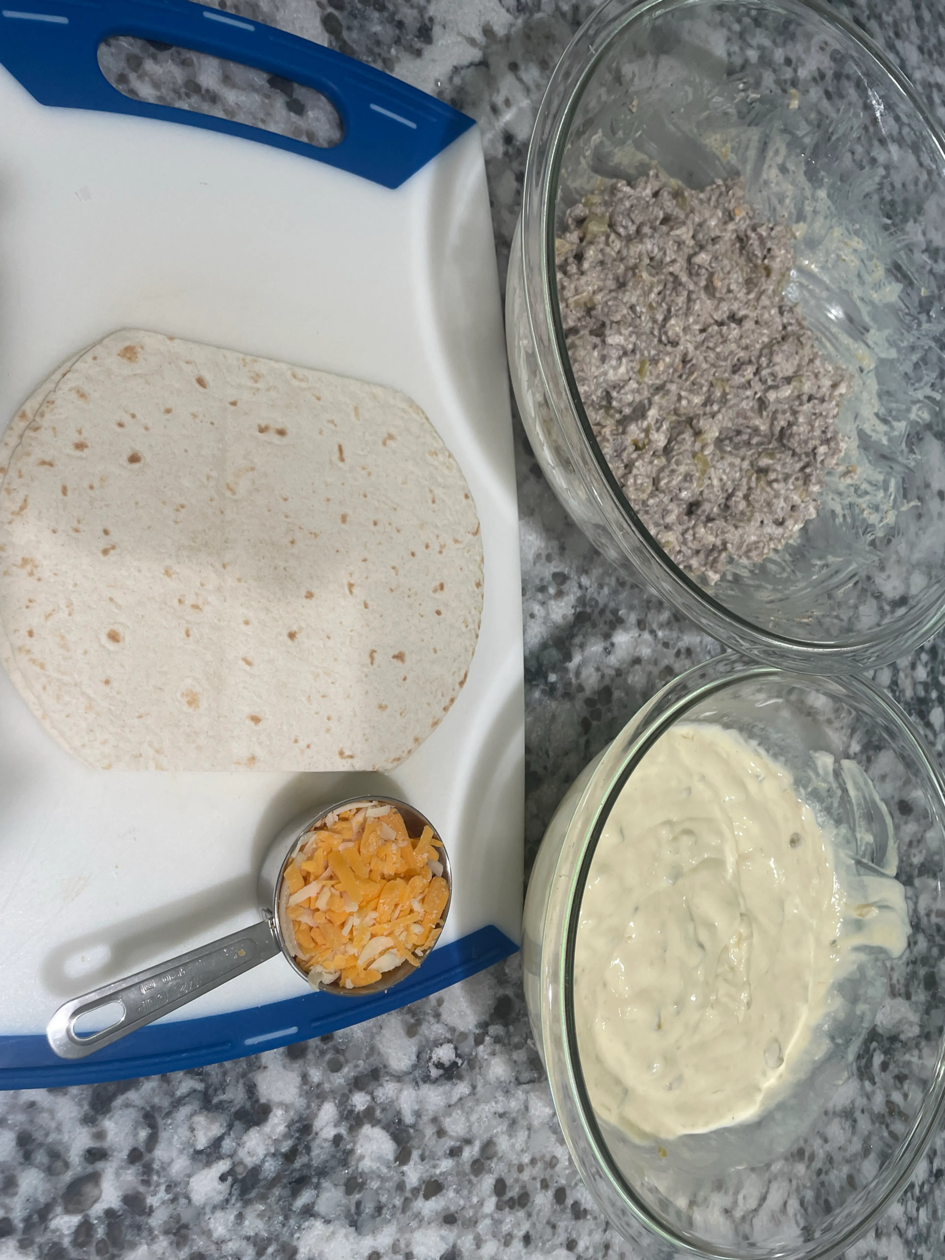 Creamy White Chicken Enchiladas