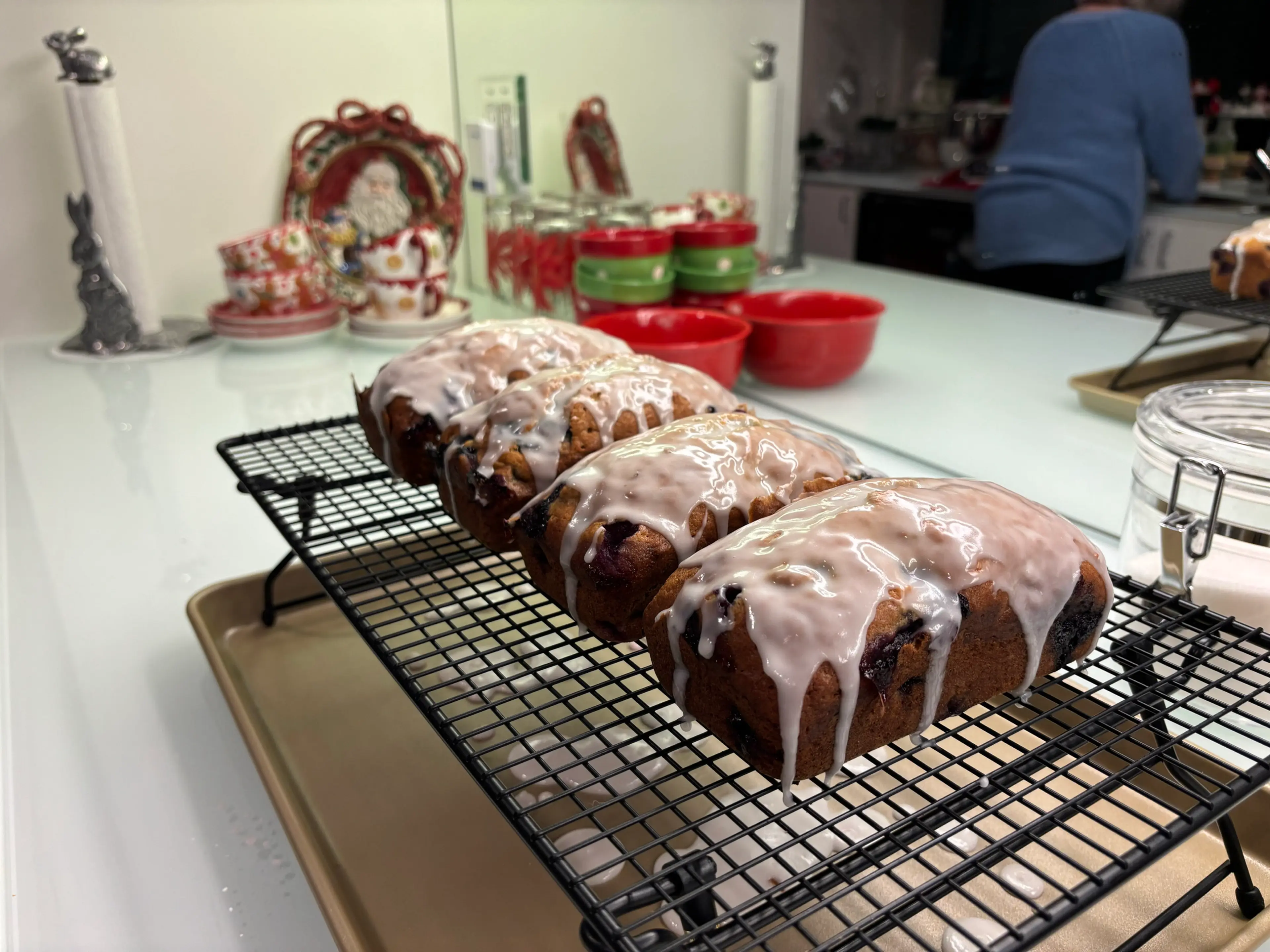 Lemon Blueberry Banana With Lemon Glaze