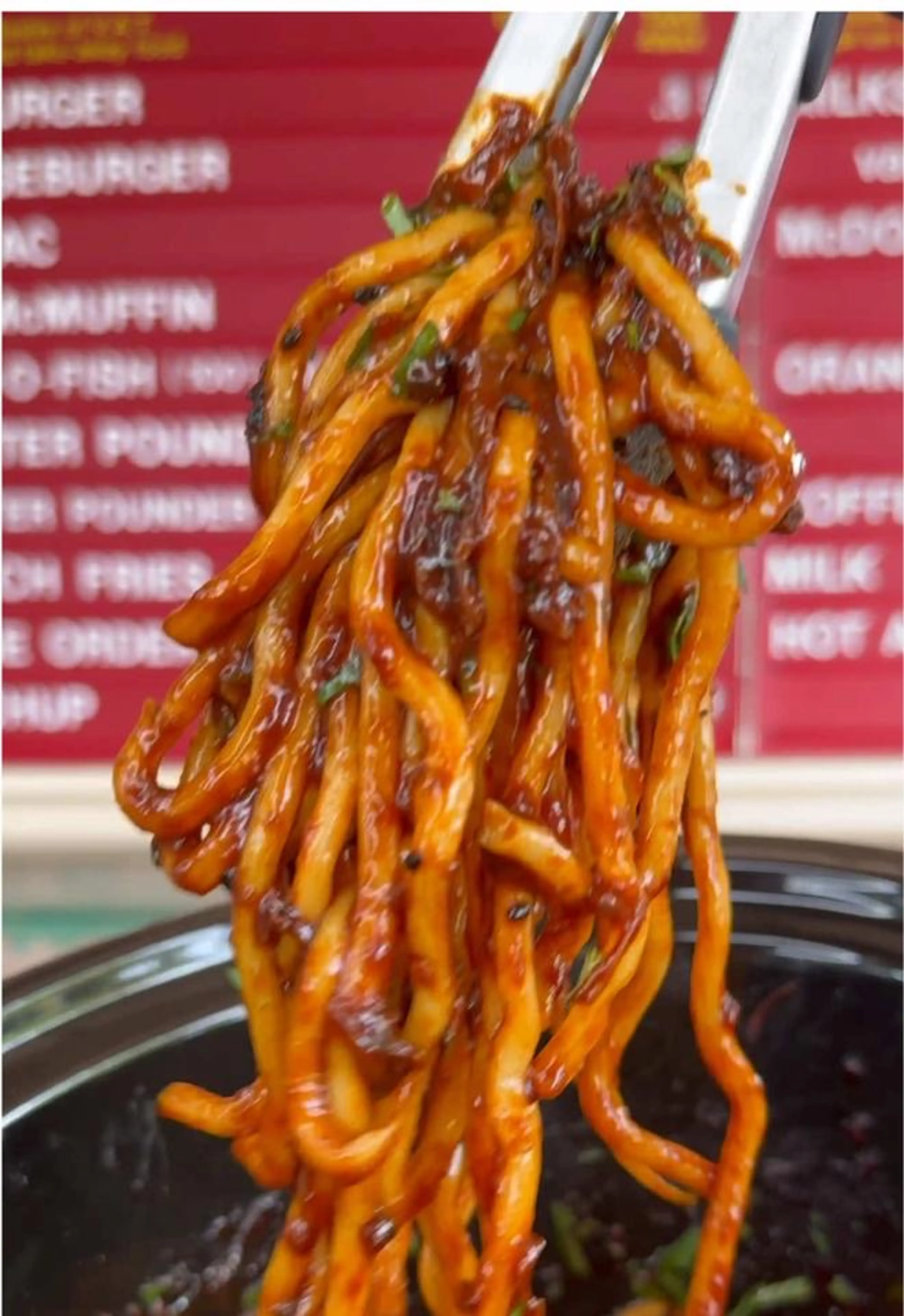 Slow Cooker Korean Bbq Over Udon Noodles