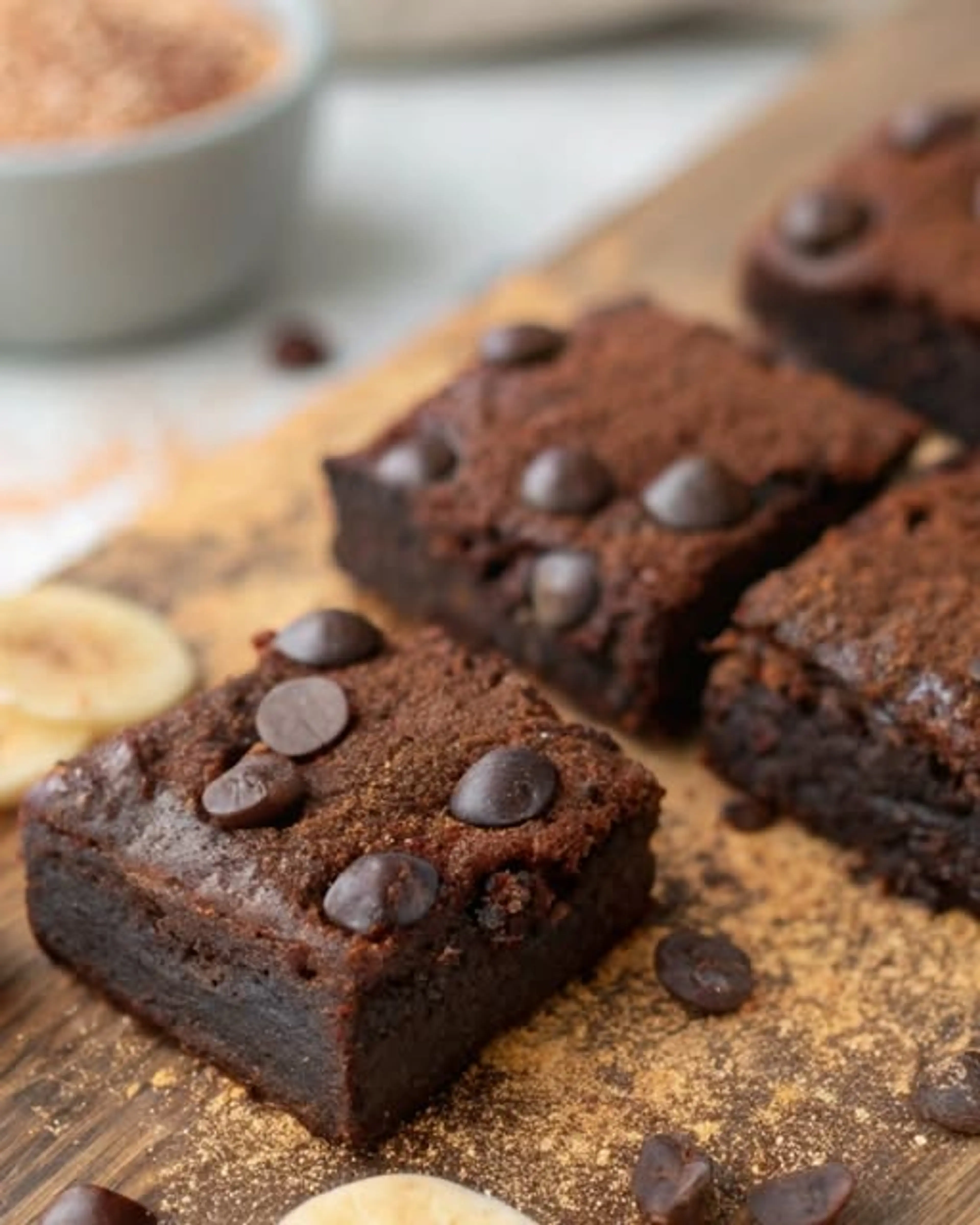 Mini Brownie de banana