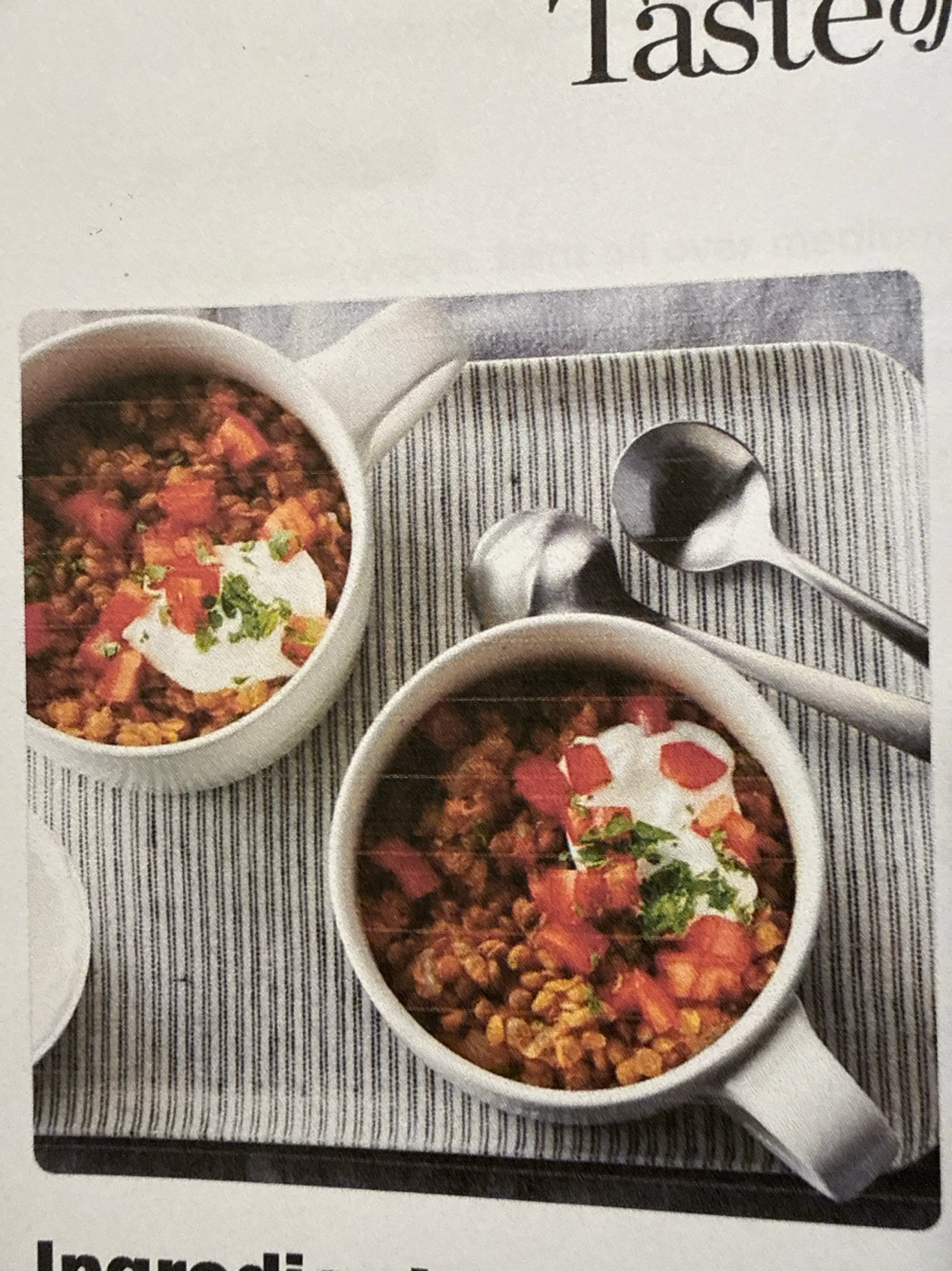 Tomato-Garlic Lentil Bowls