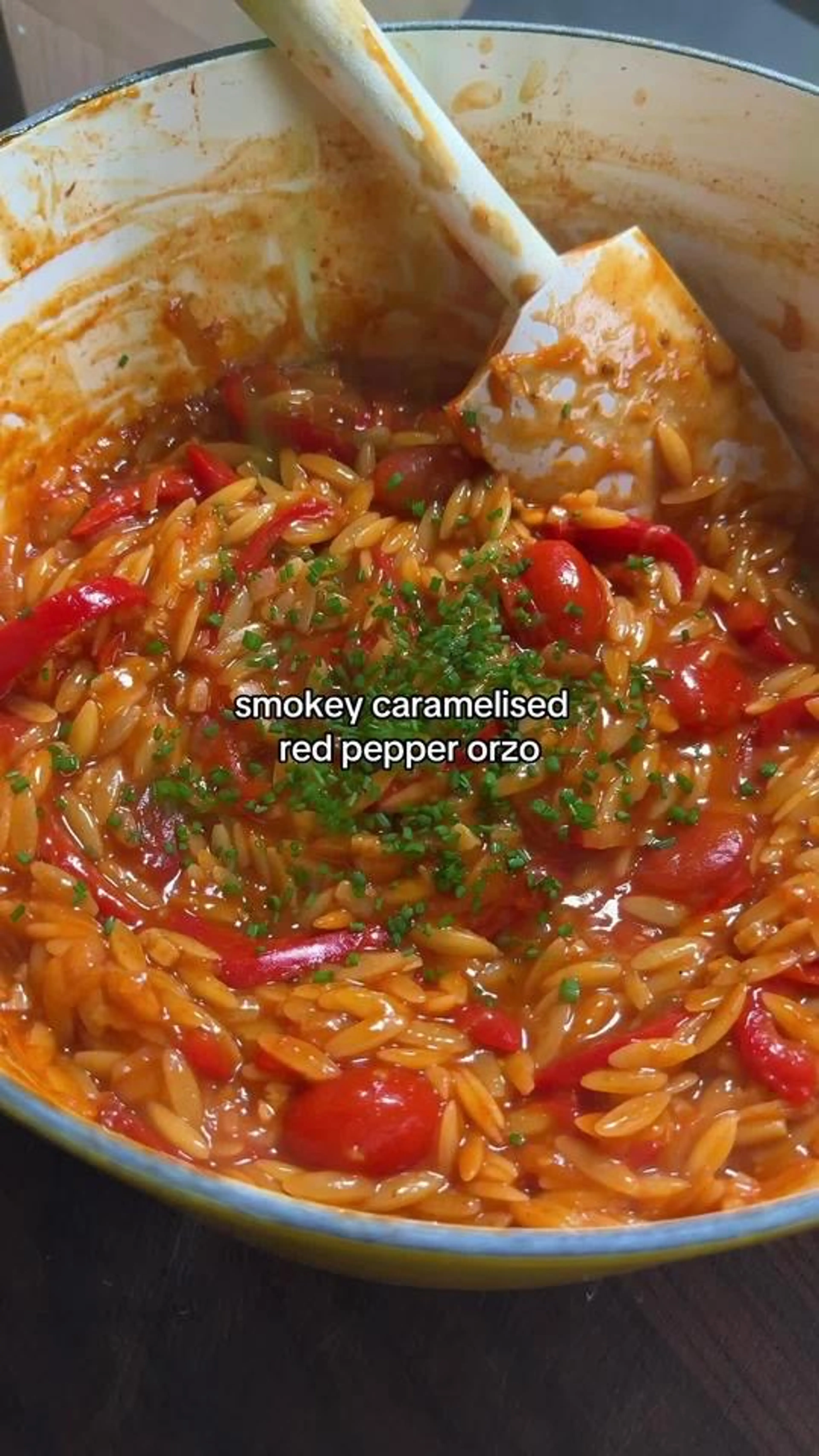 Smokey Caramelised Red Pepper Orzo