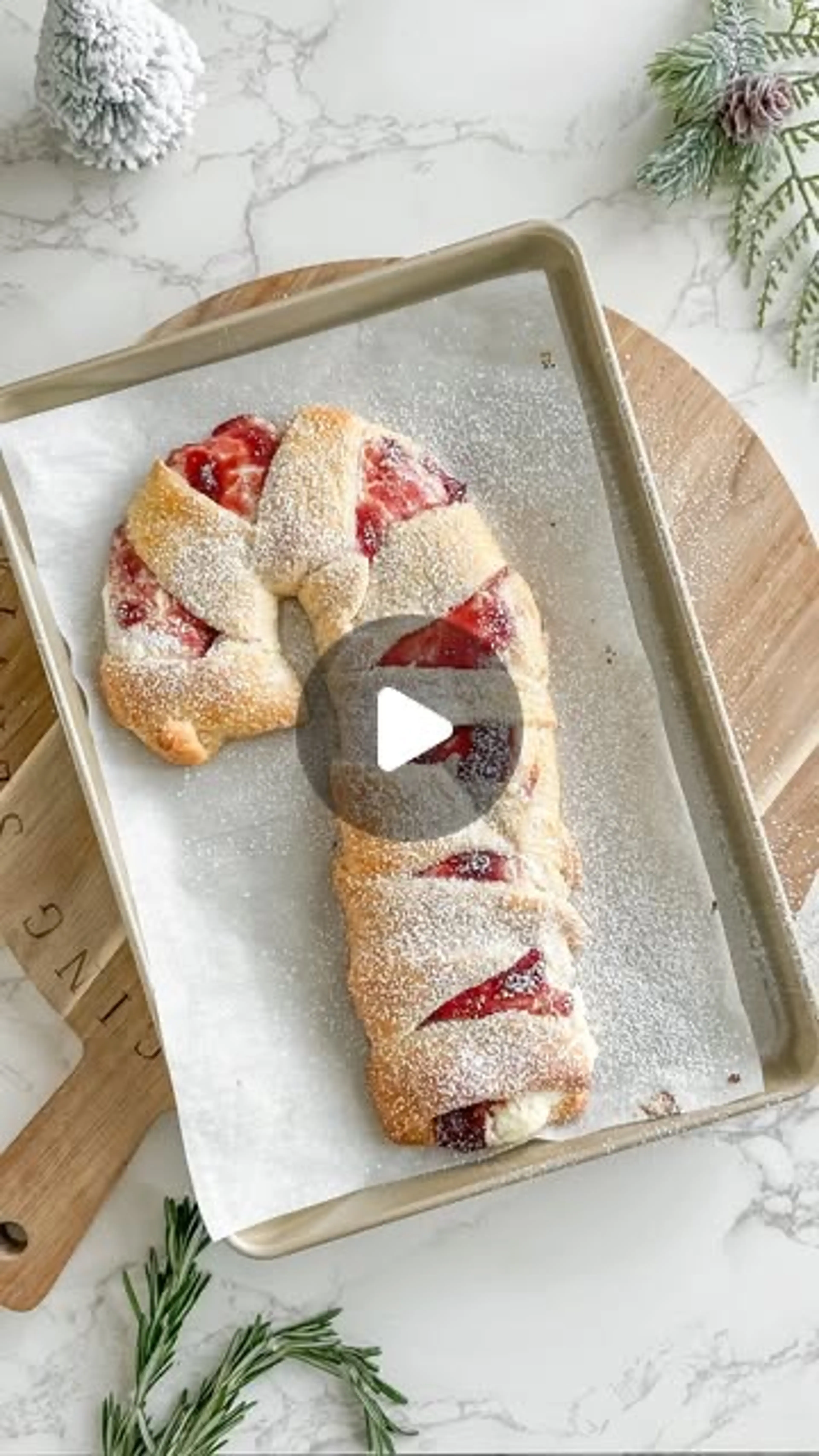 Candy Cane Pastry
