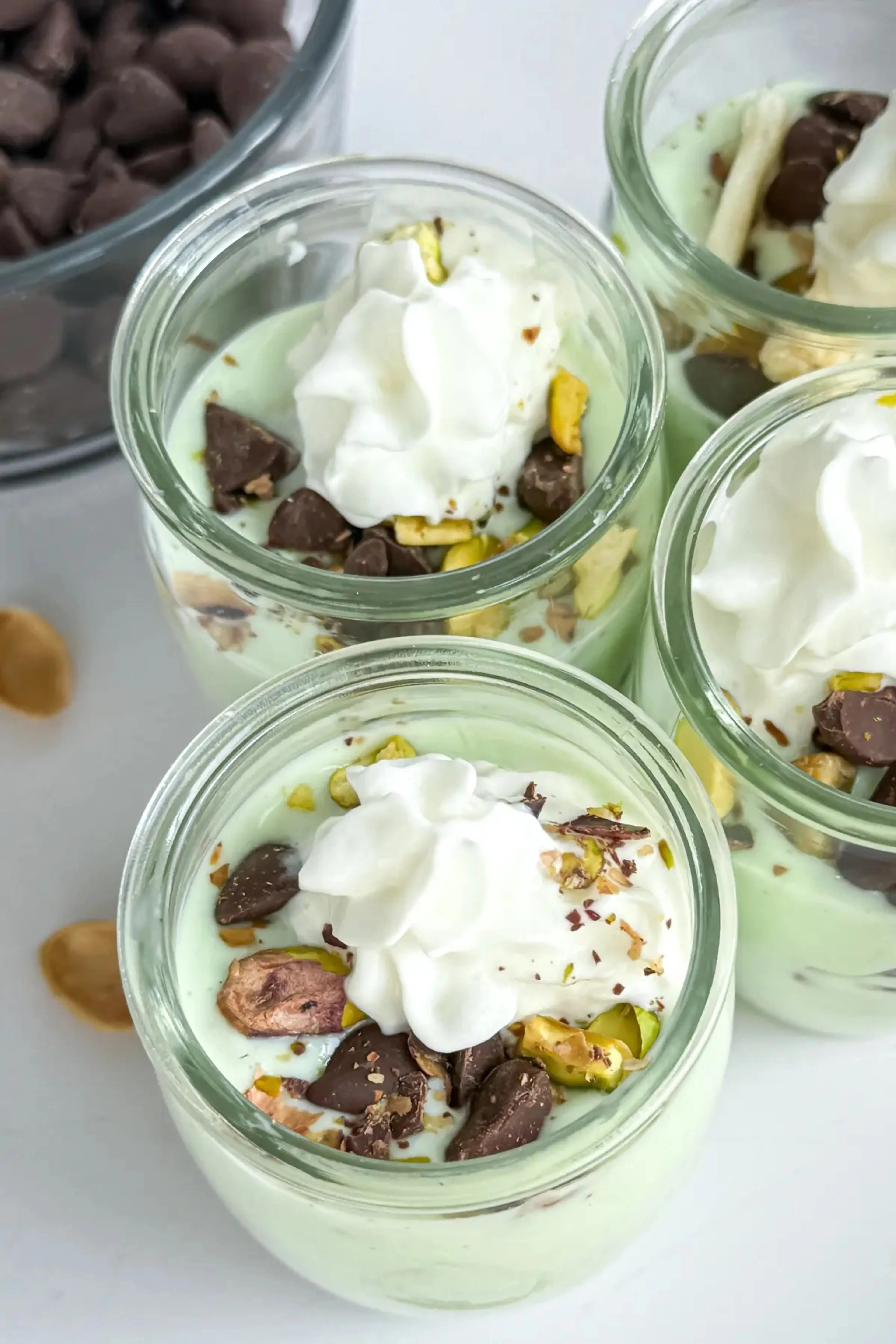 High Protein Pistachio Pudding Cups {with Greek Yogurt}